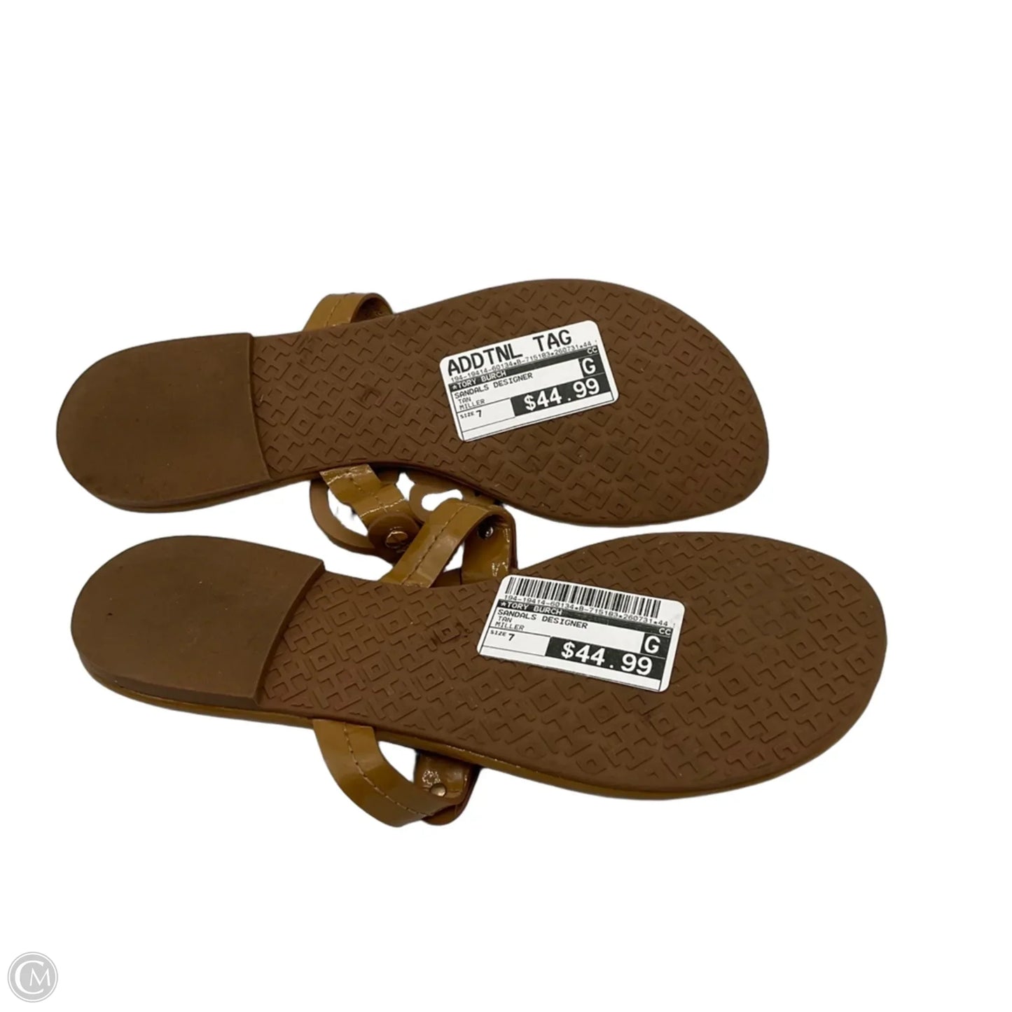 Sandals Designer By Tory Burch In Tan, Size: 7