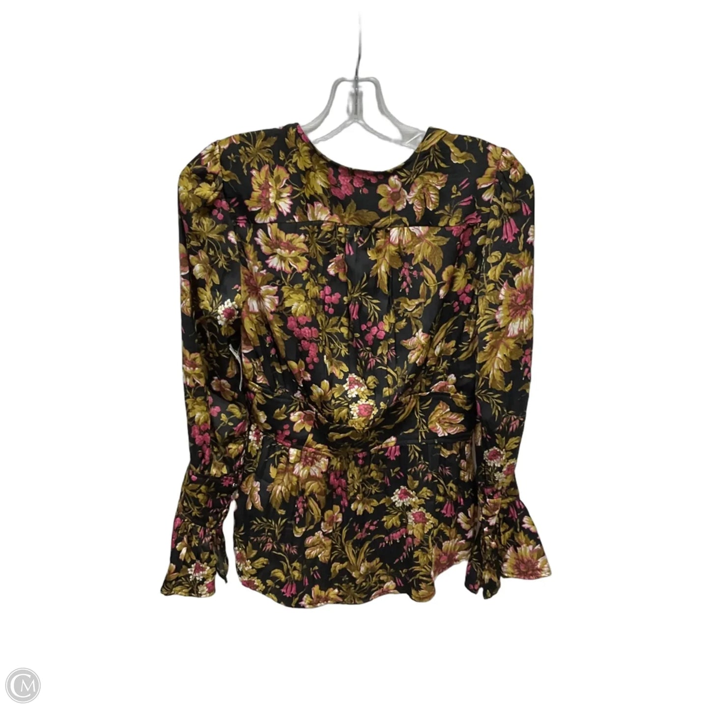 Top Long Sleeve By Anthropologie In Floral, Size: Xs