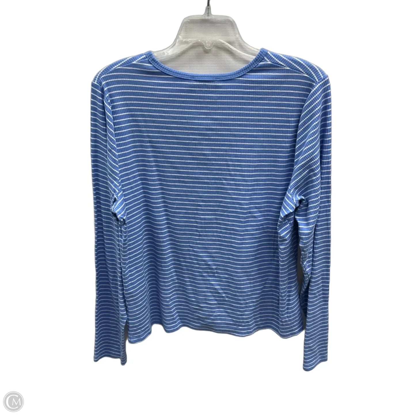 Top Long Sleeve By Free Assembly In Blue, Size: Xxl