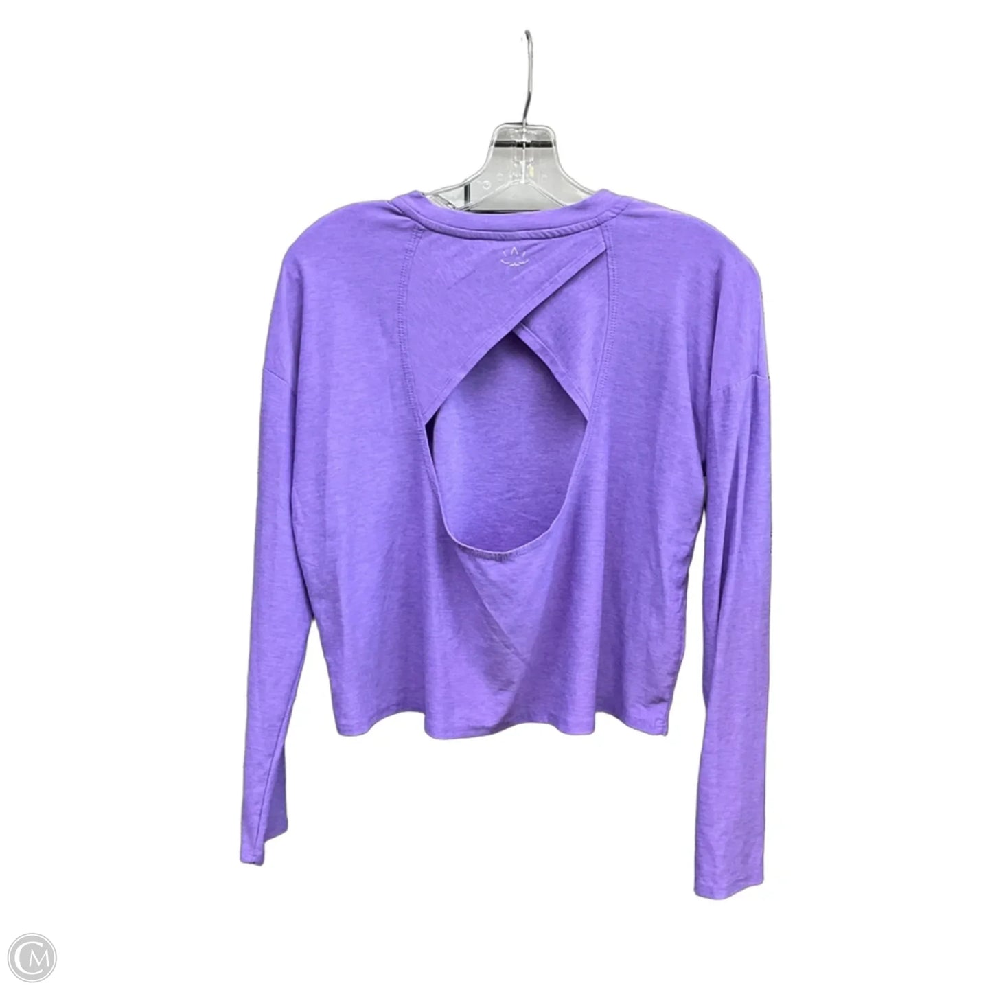 Athletic Top Long Sleeve Crewneck By Beyond Yoga In Purple, Size: S
