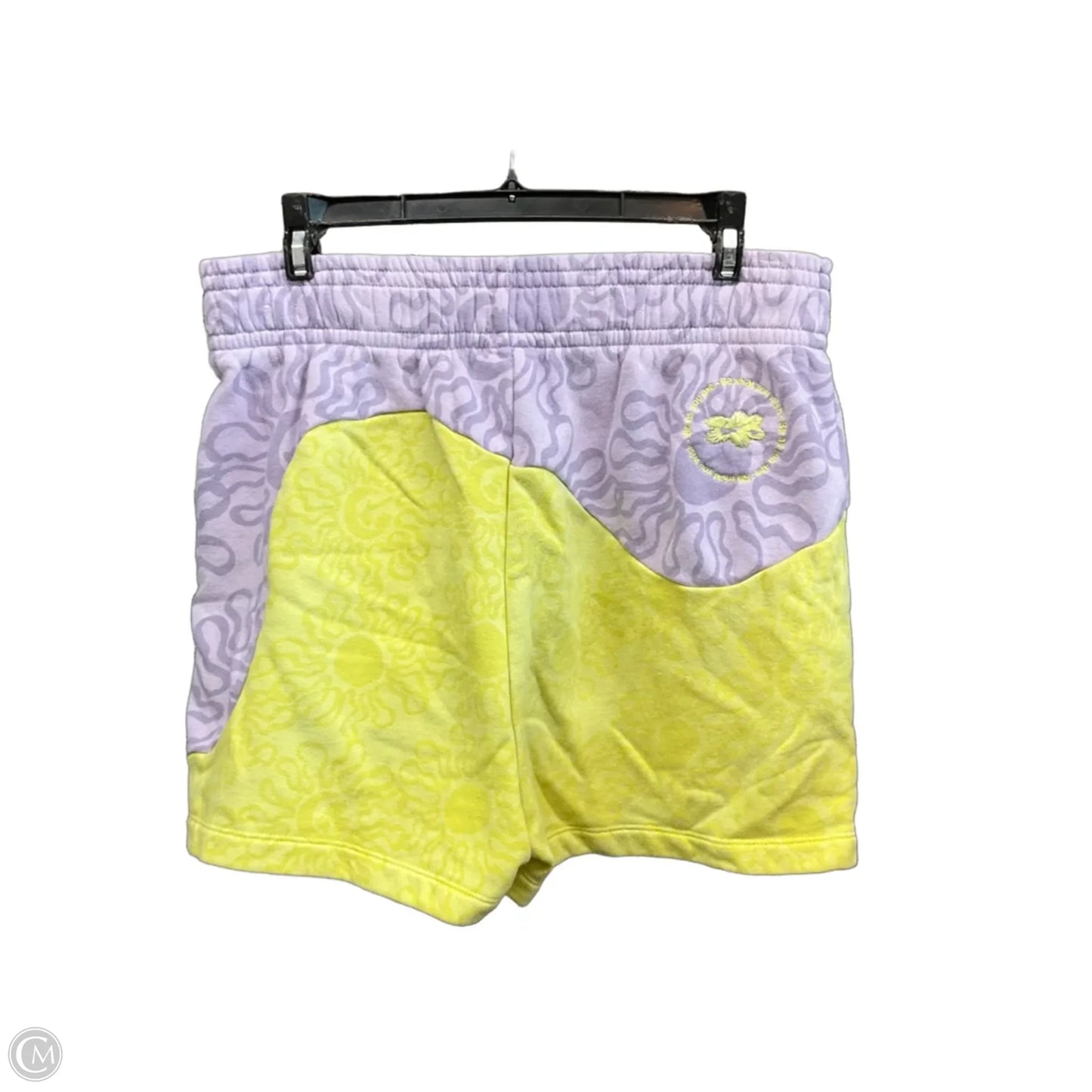 Shorts By Nike Apparel In Purple & Yellow, Size: L