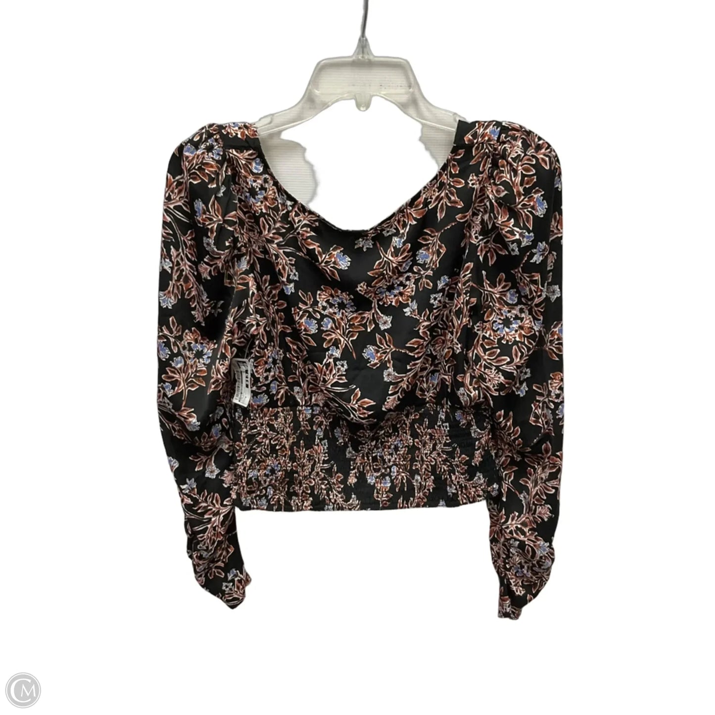 Top Long Sleeve By Free People In Floral Print, Size: M