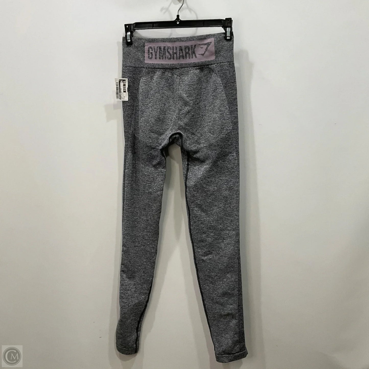 Athletic Leggings By Gym Shark In Grey & Purple, Size: S