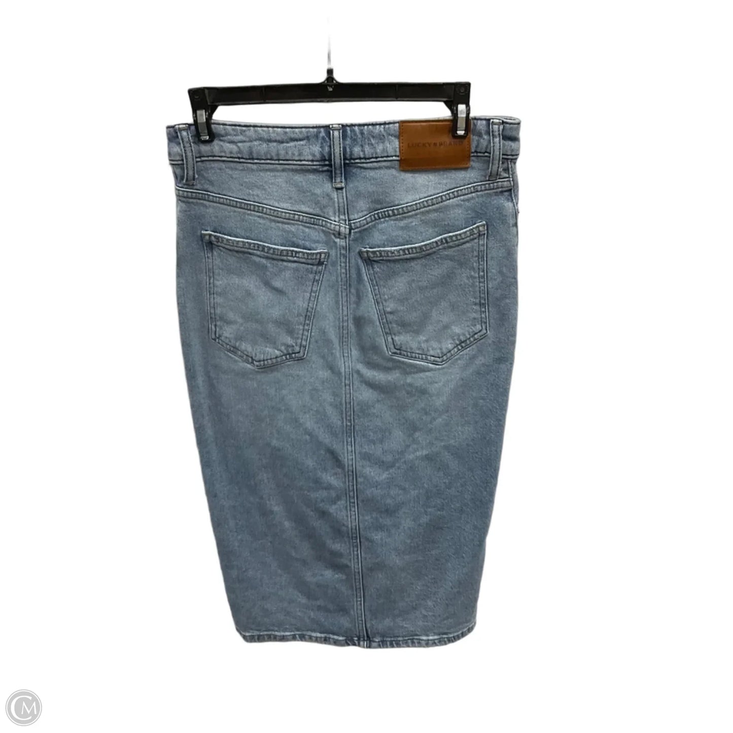 Skirt Midi By Lucky Brand In Blue Denim, Size: 2
