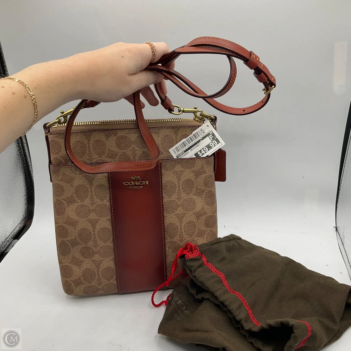 Crossbody Designer By Coach, Size: Small