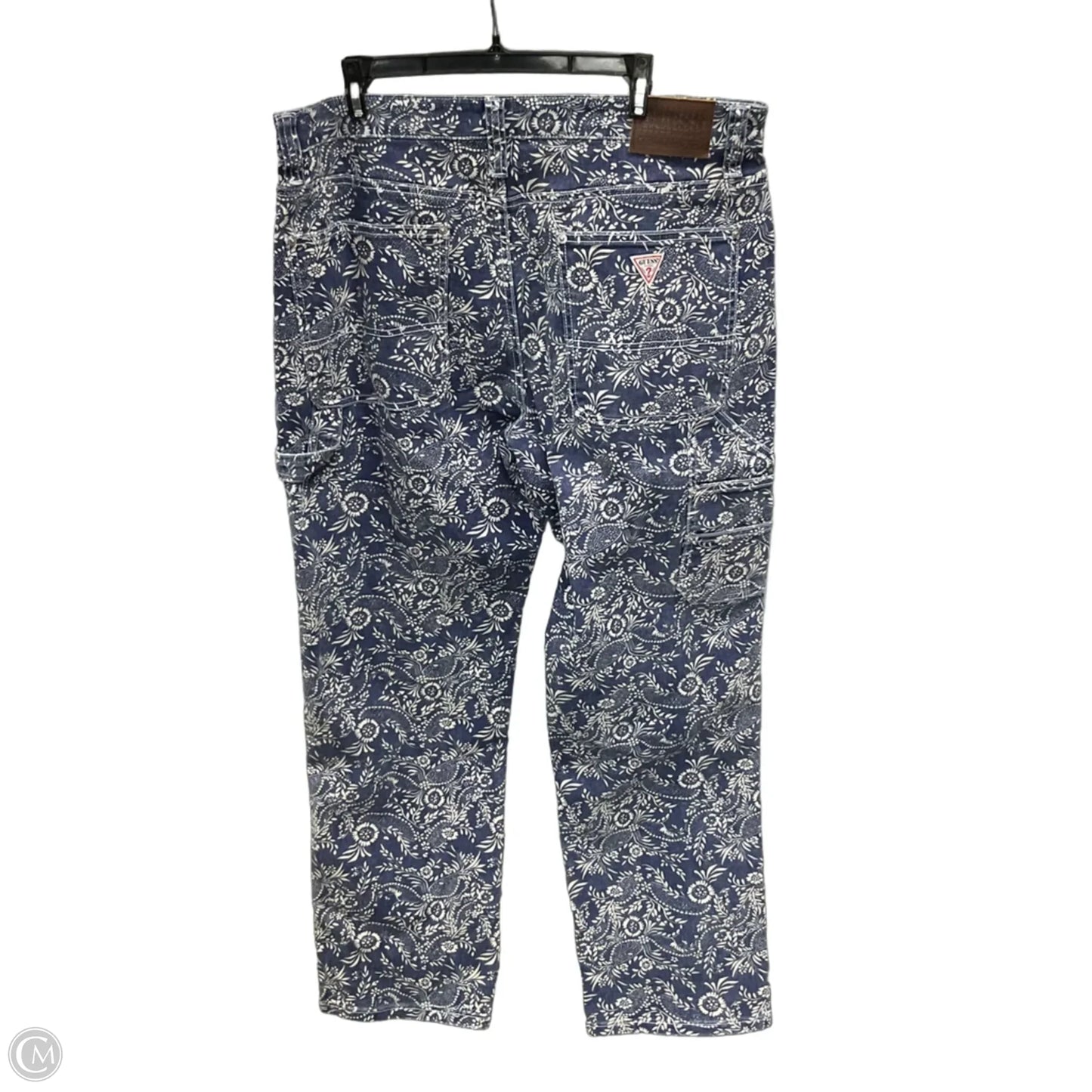 Jeans Boyfriend By Guess In Blue Denim, Size: 1x