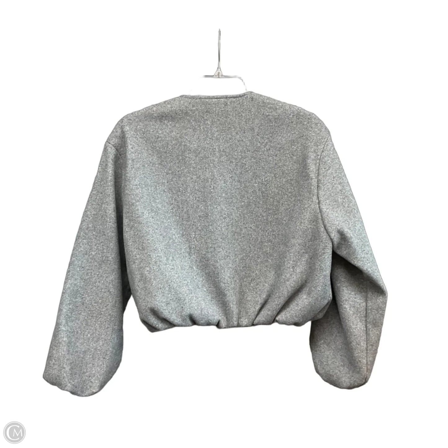 Jacket Fleece By Zara In Grey, Size: Xs