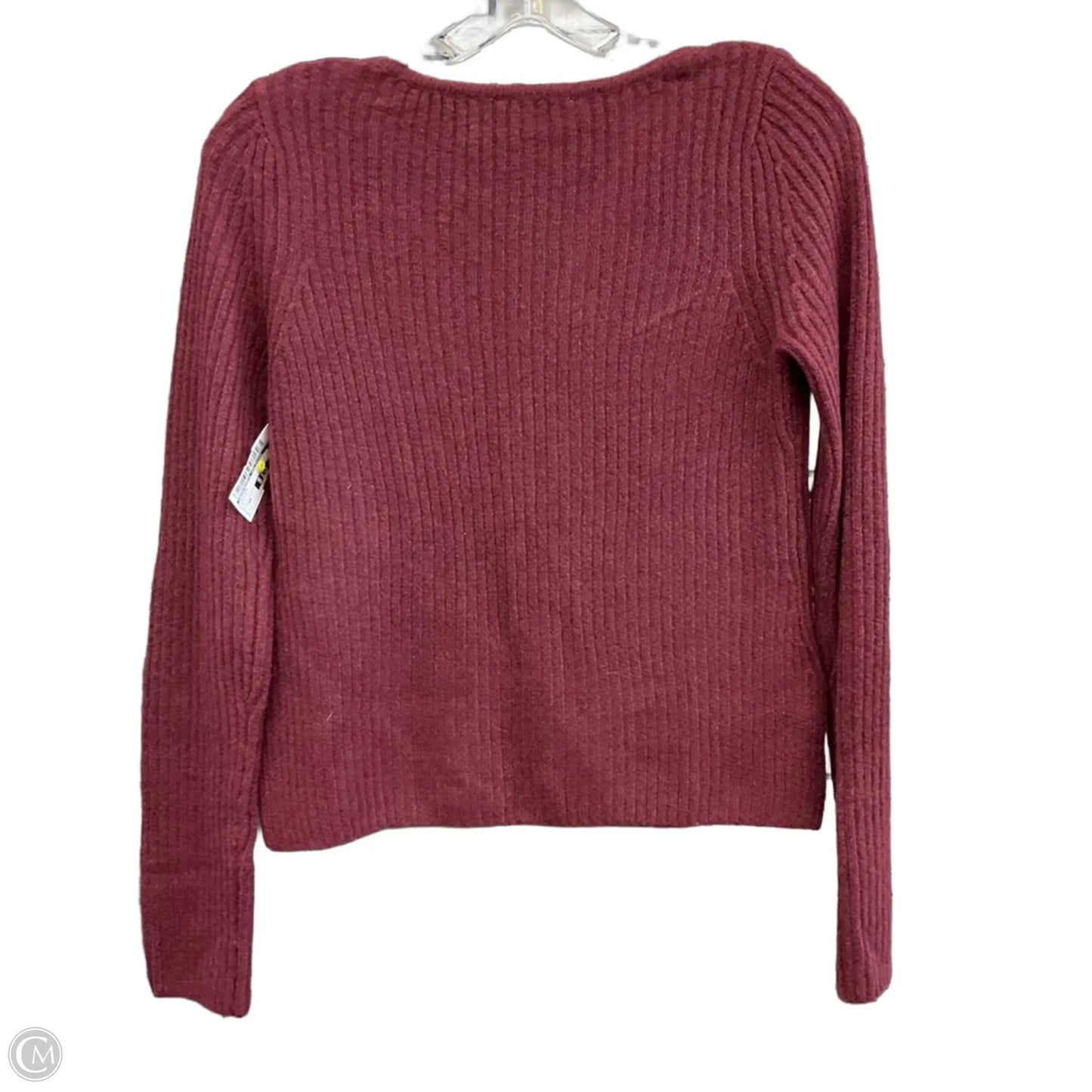 Sweater By Abercrombie And Fitch In Maroon, Size: Xs