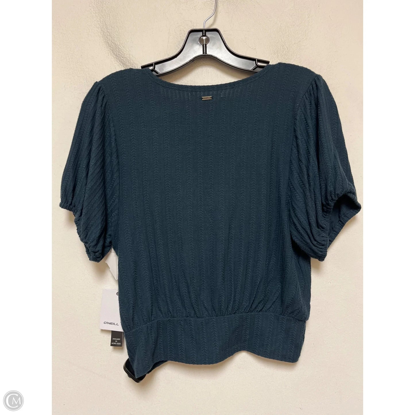 Top Short Sleeve By Oneill In Teal, Size: L