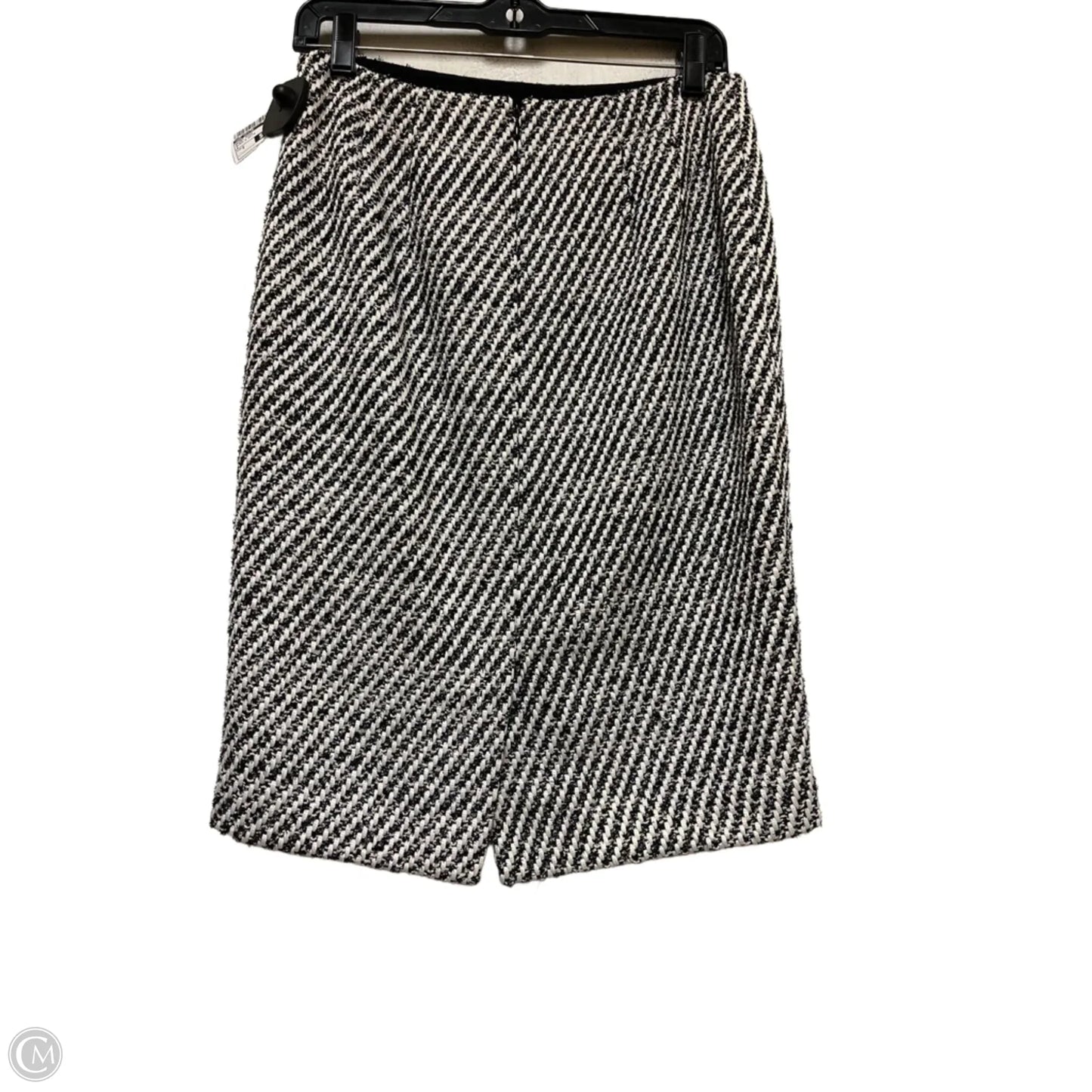Skirt Midi By Ann Taylor In Black & White, Size: 2