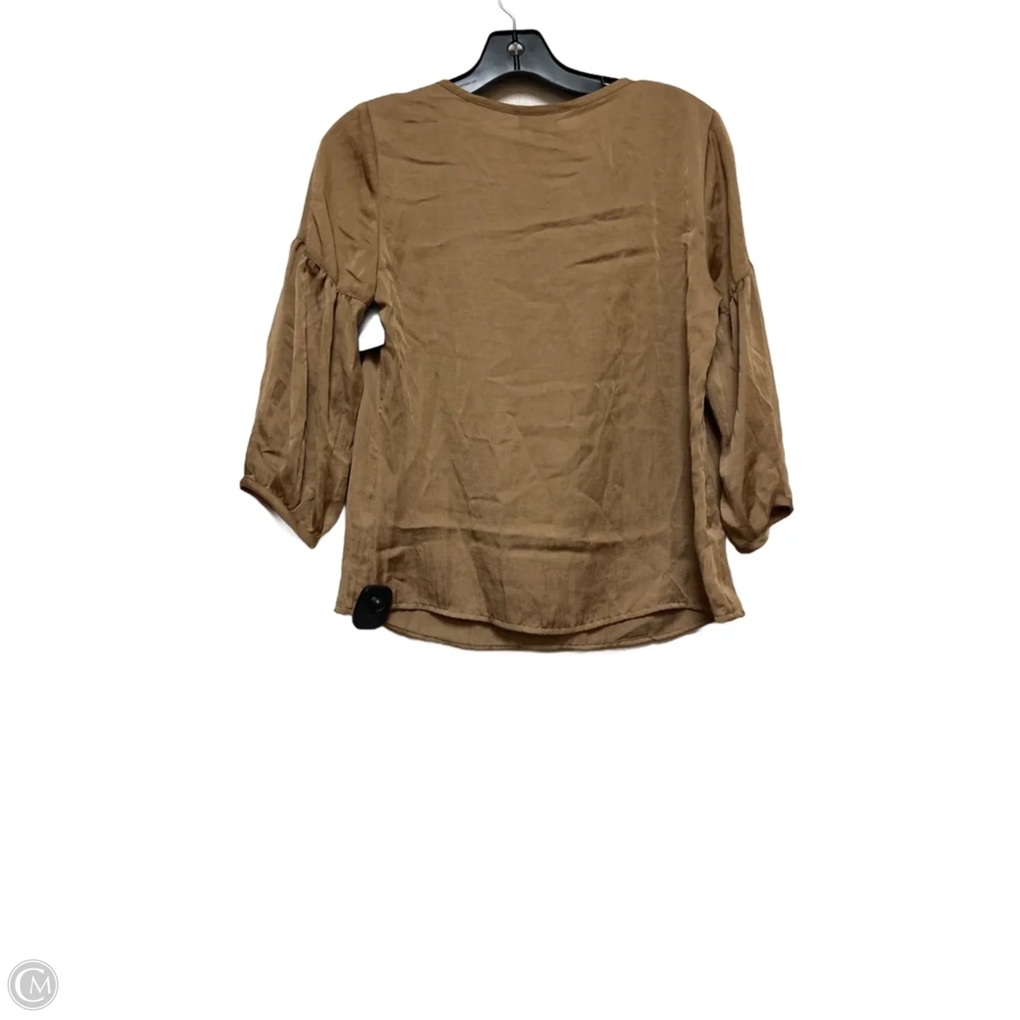 Top Long Sleeve By Talbots In Gold, Size: S