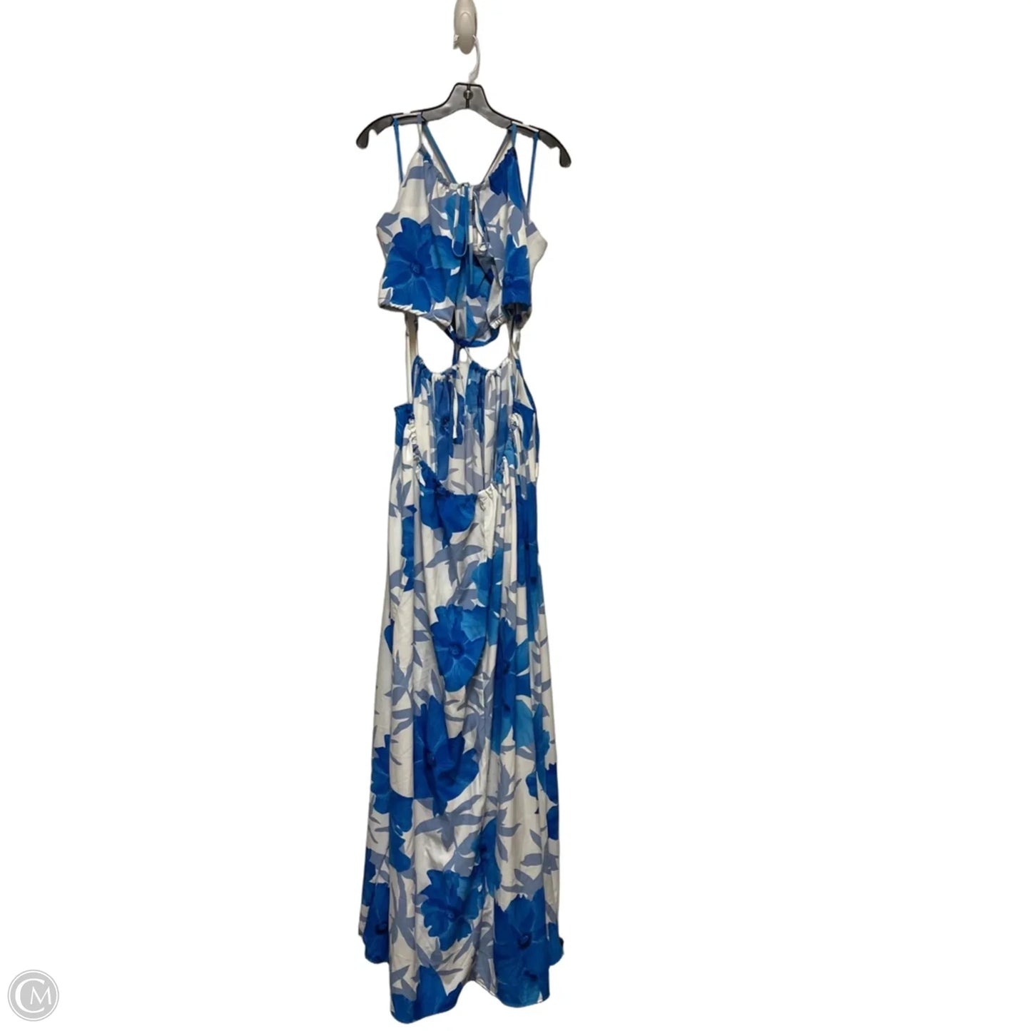 Dress Casual Maxi By Fashion Nova In Blue & White, Size: Xl