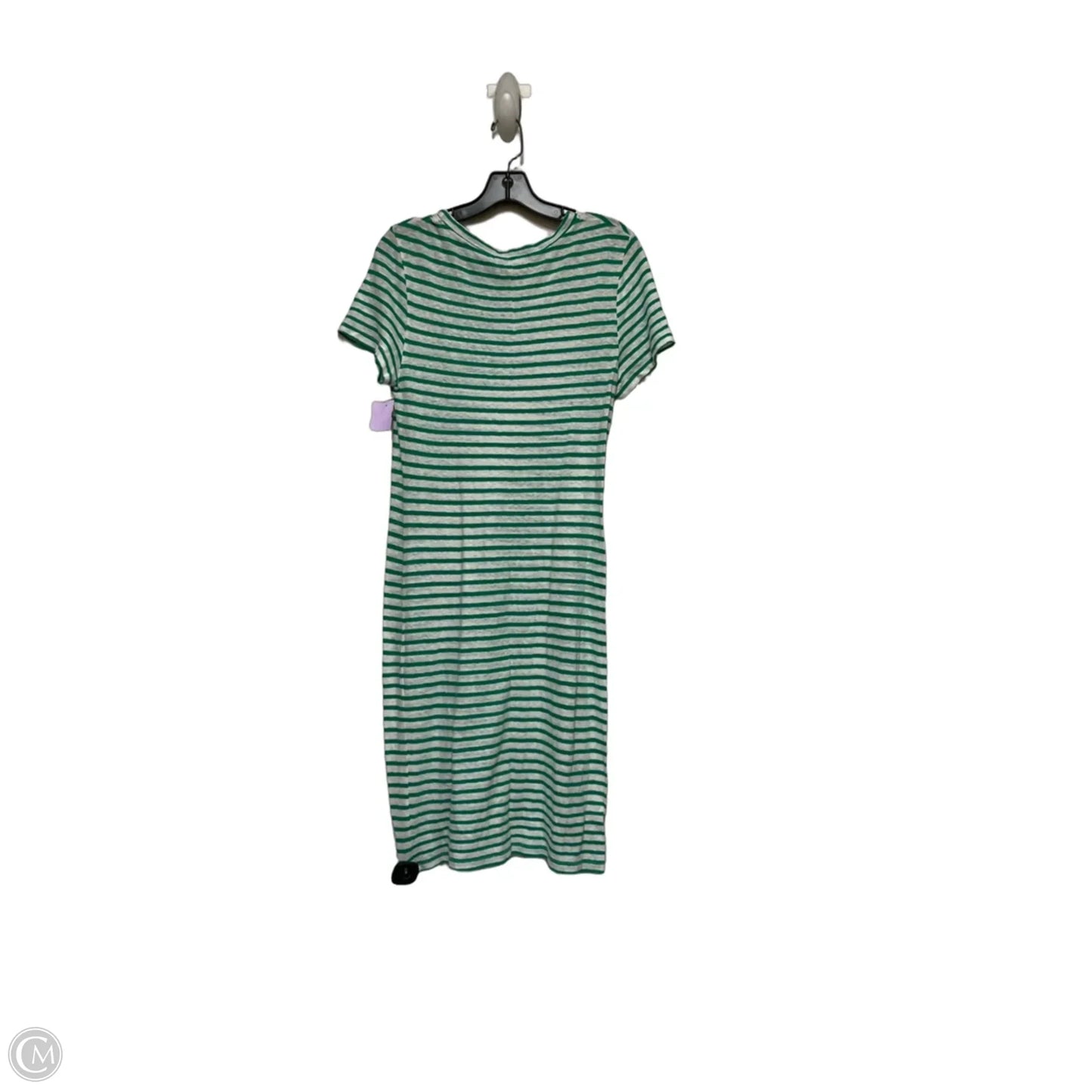Dress Casual Maxi By Stateside In Green & White, Size: M