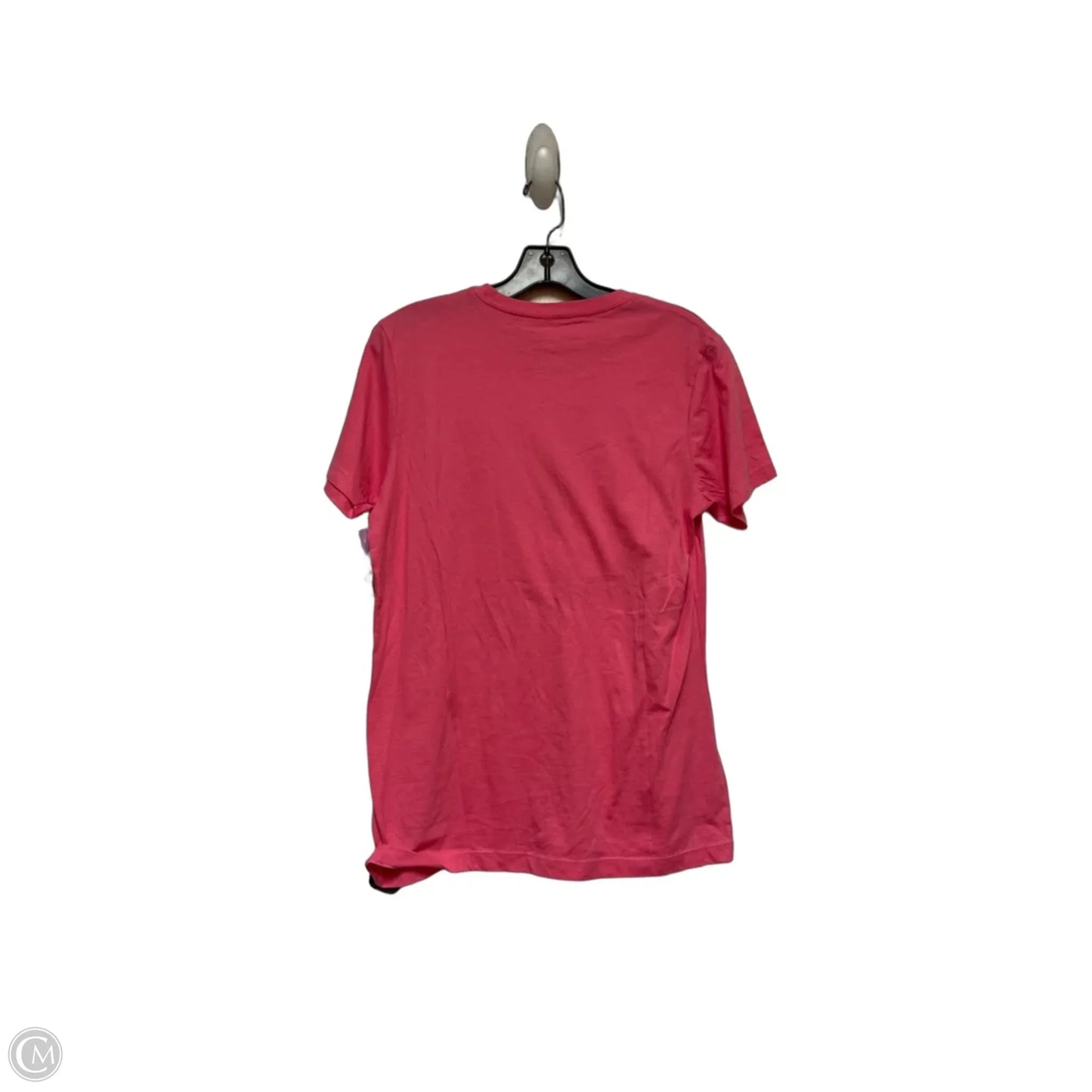 Top Short Sleeve Basic By Disney Store In Pink & White, Size: Xl