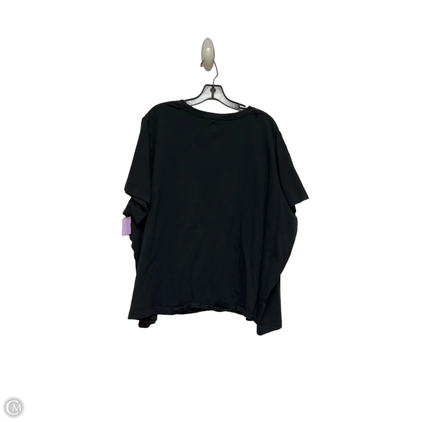 Top Short Sleeve Basic By Disney In Black, Size: 3x