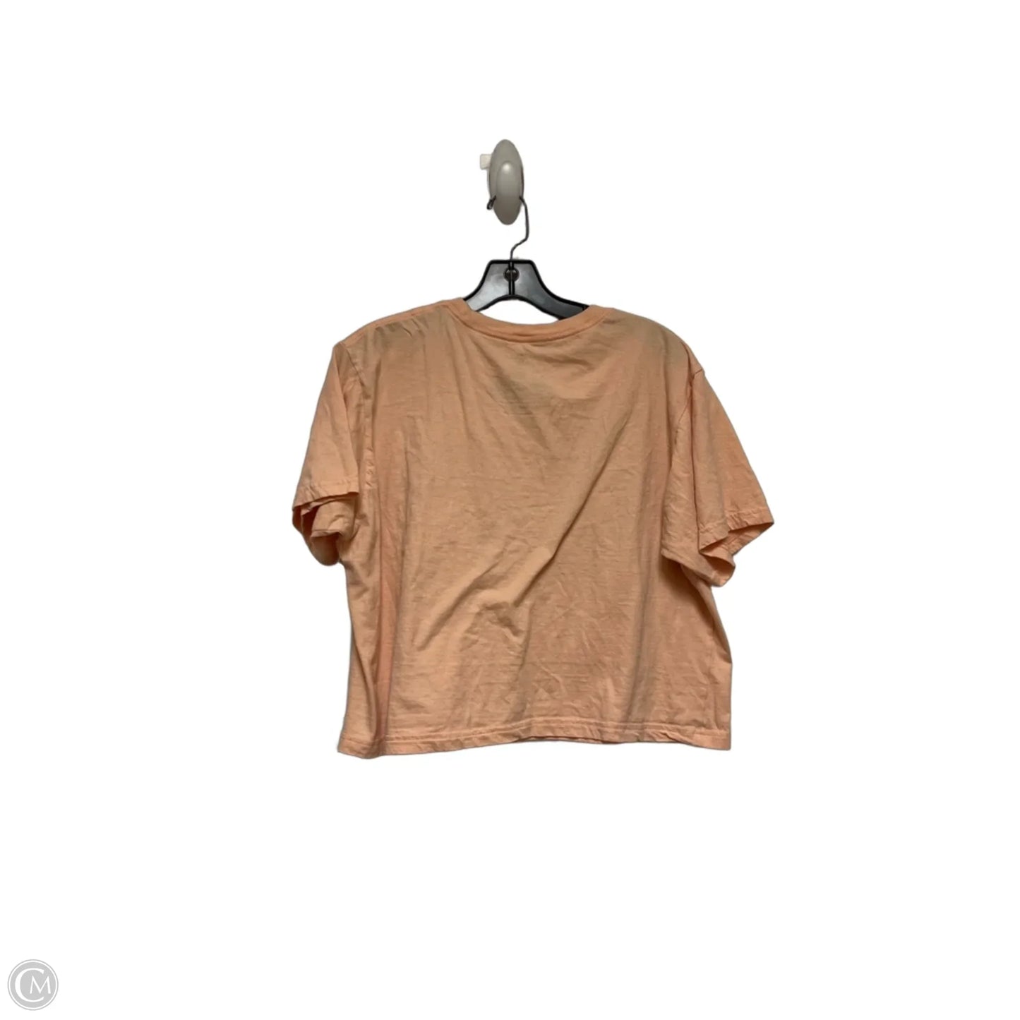 Top Short Sleeve Basic By Disney In Peach, Size: L
