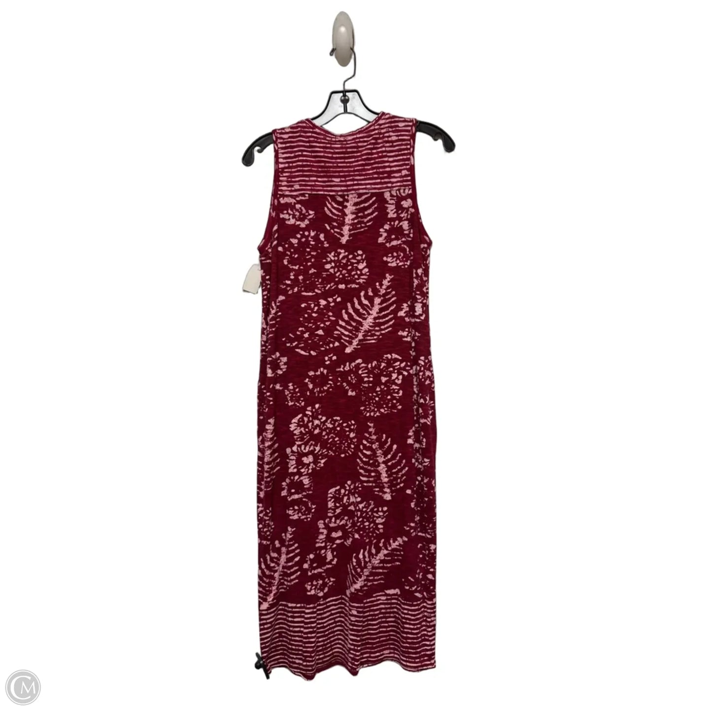 Dress Casual Midi By Lucky Brand In Pink & Red, Size: S