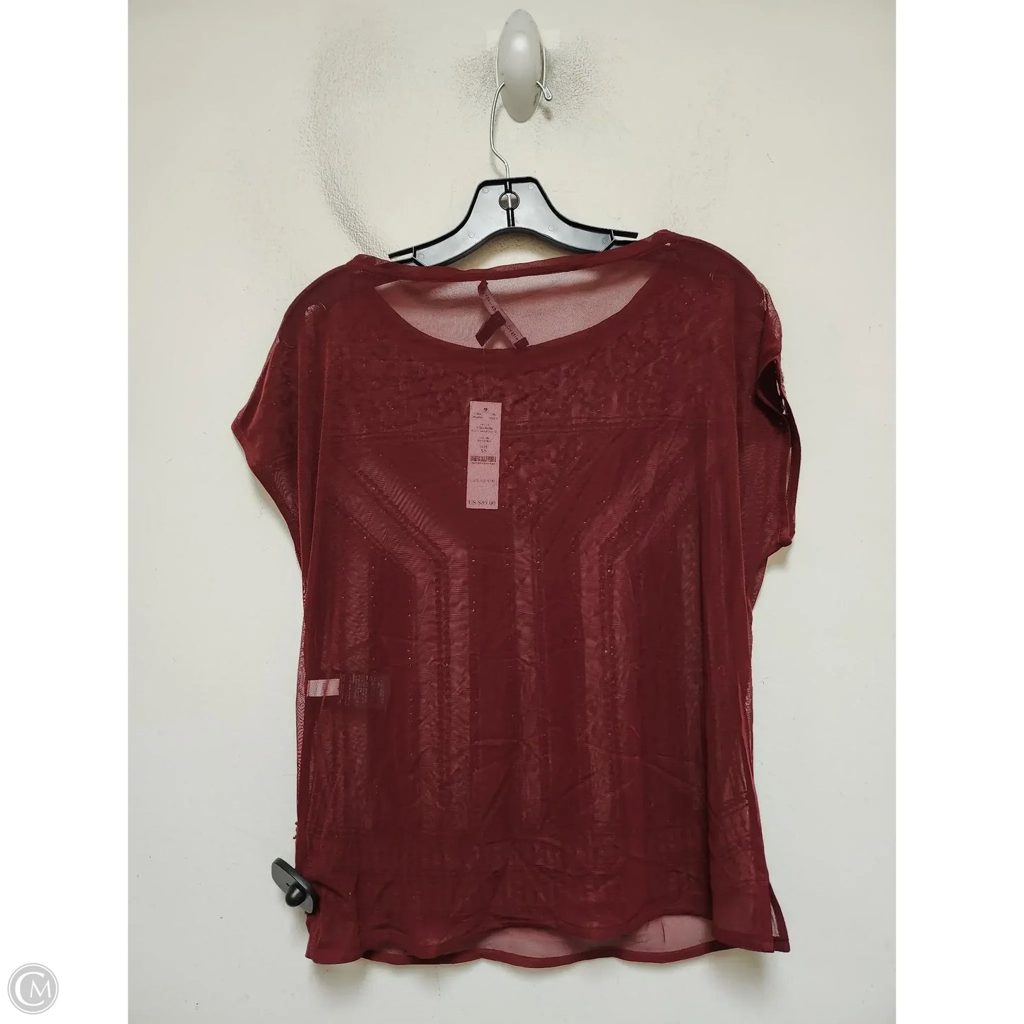 Top Short Sleeve By White House Black Market In Red, Size: Xs