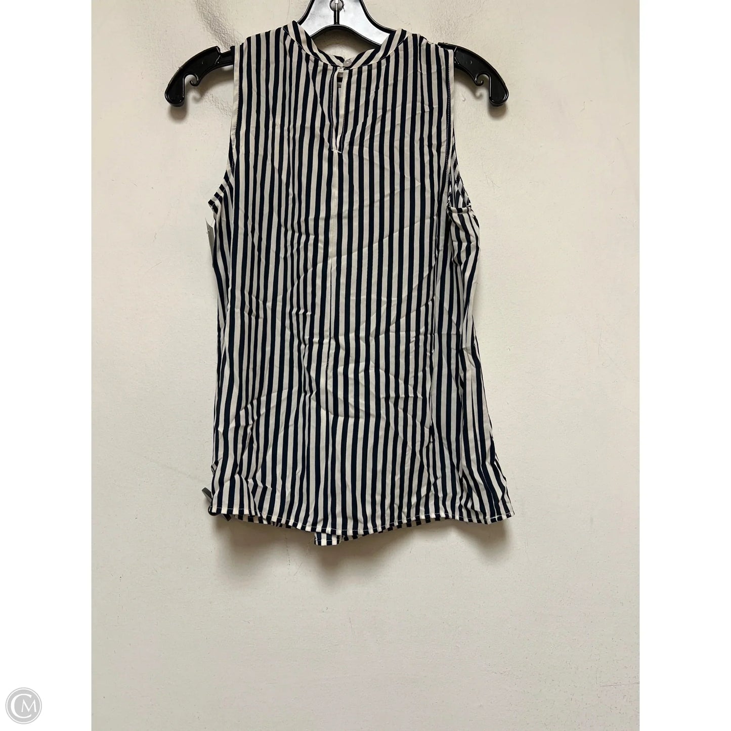 Top Sleeveless By Banana Republic In Striped Pattern, Size: Xs