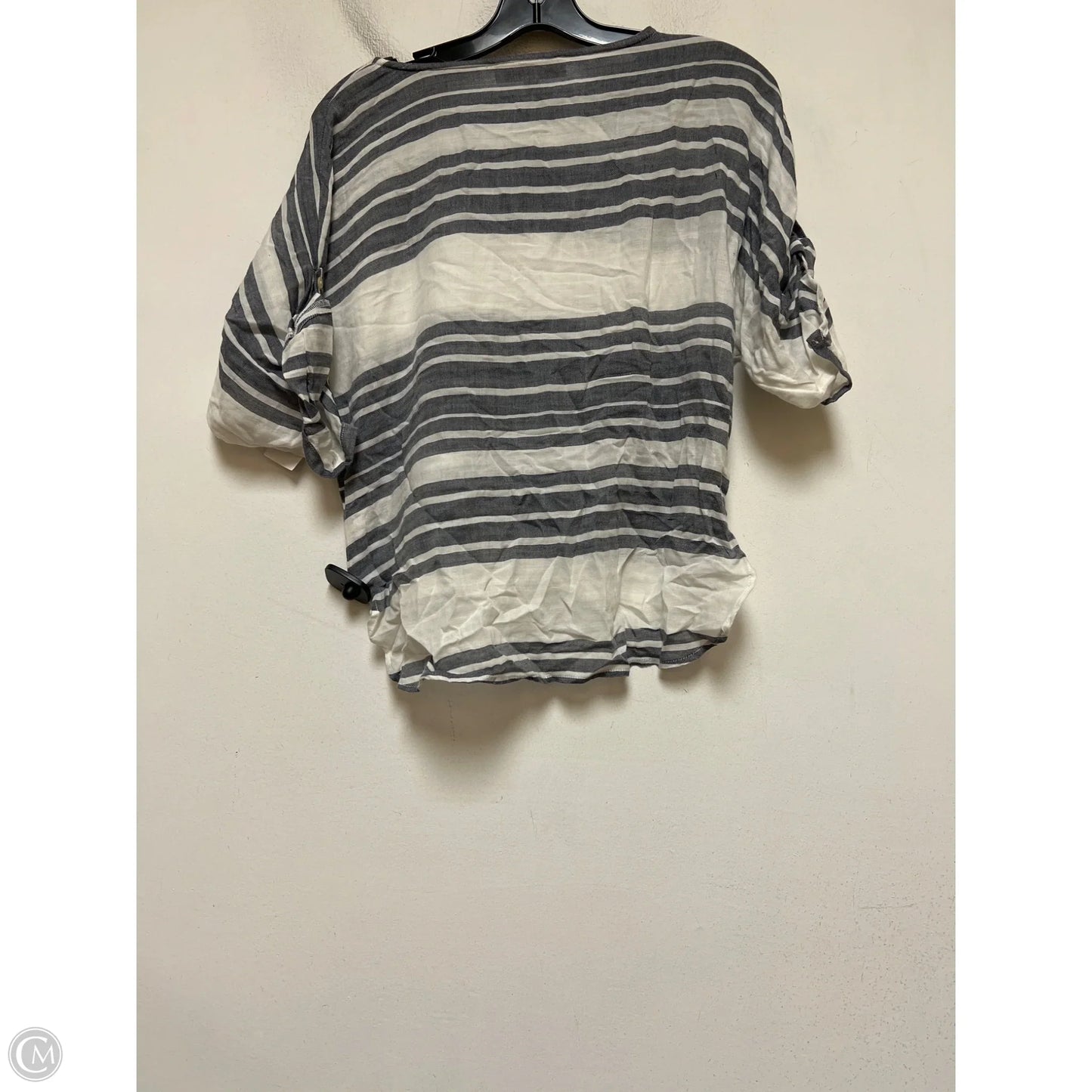 Top Short Sleeve By Loft In Striped Pattern, Size: Xxsp