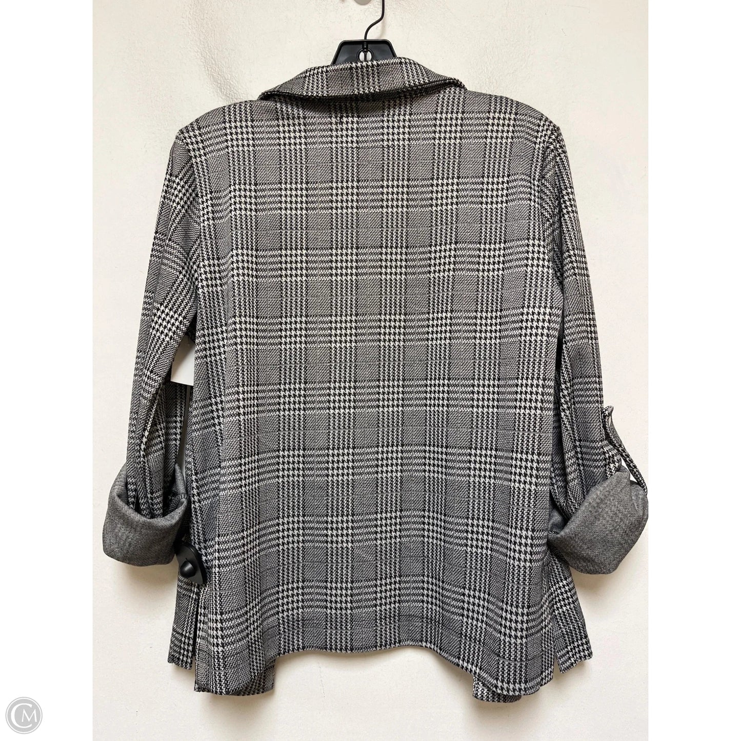 Blazer By Haute Monde In Plaid Pattern, Size: S