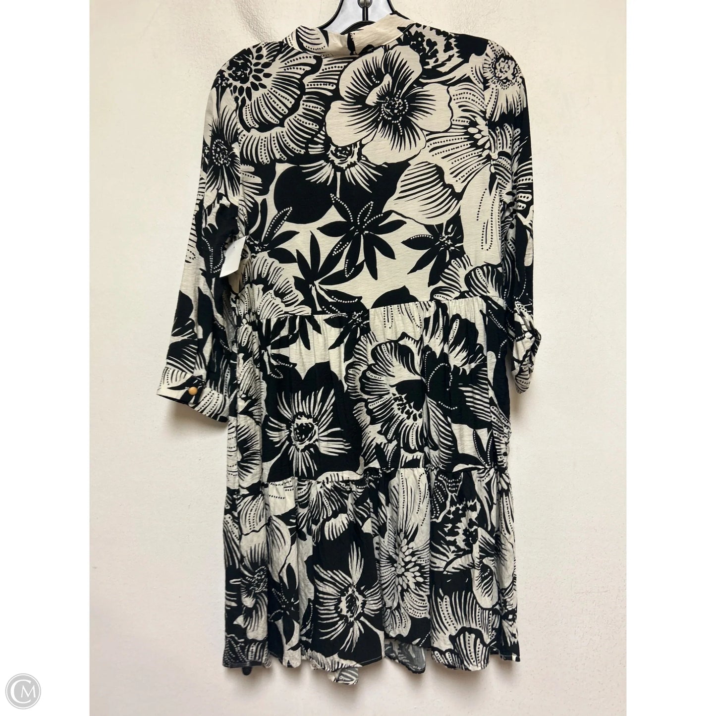 Dress Casual Short By Rachel Zoe In Black & Cream, Size: S