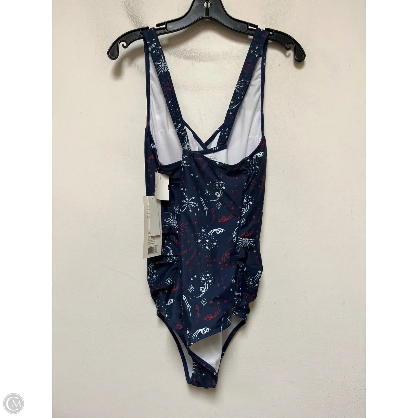 Swimsuit By Clothes Mentor In Blue Red & White, Size: Xxl