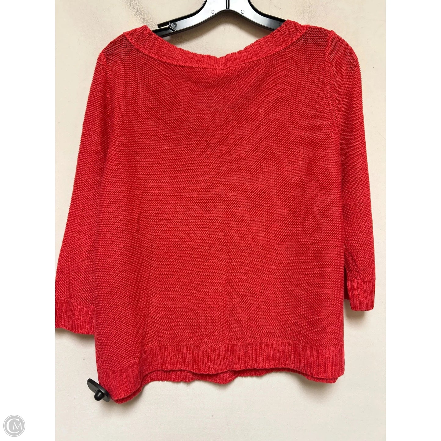 Top Short Sleeve By Eileen Fisher In Coral, Size: L