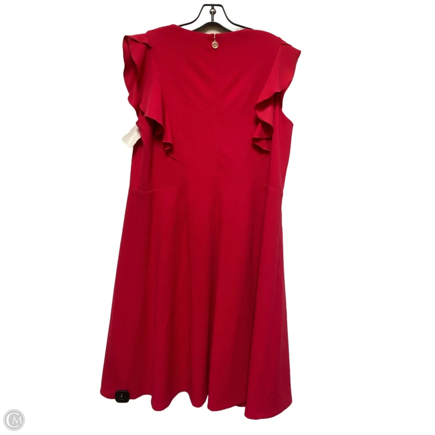 Dress Casual Midi By Tommy Hilfiger In Red, Size: L
