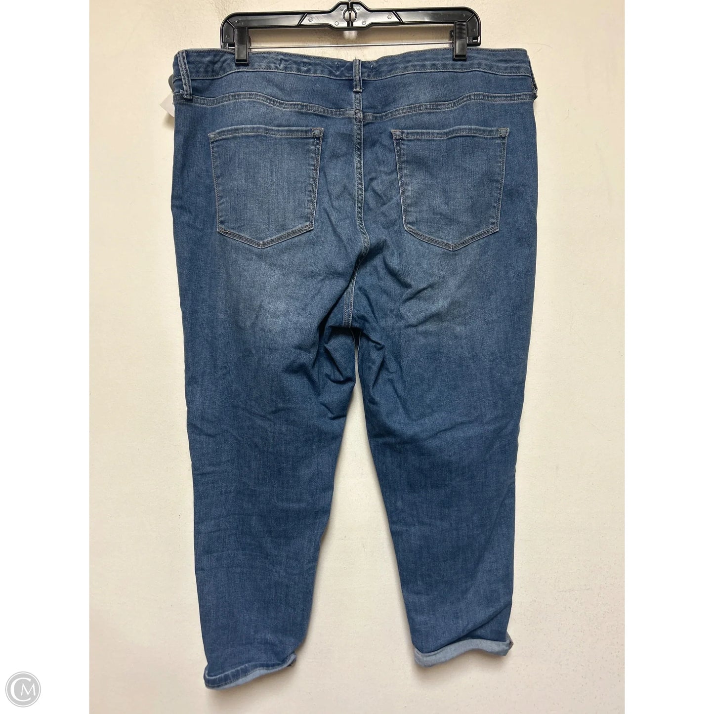 Jeans Cropped By Nine West In Blue Denim, Size: 16