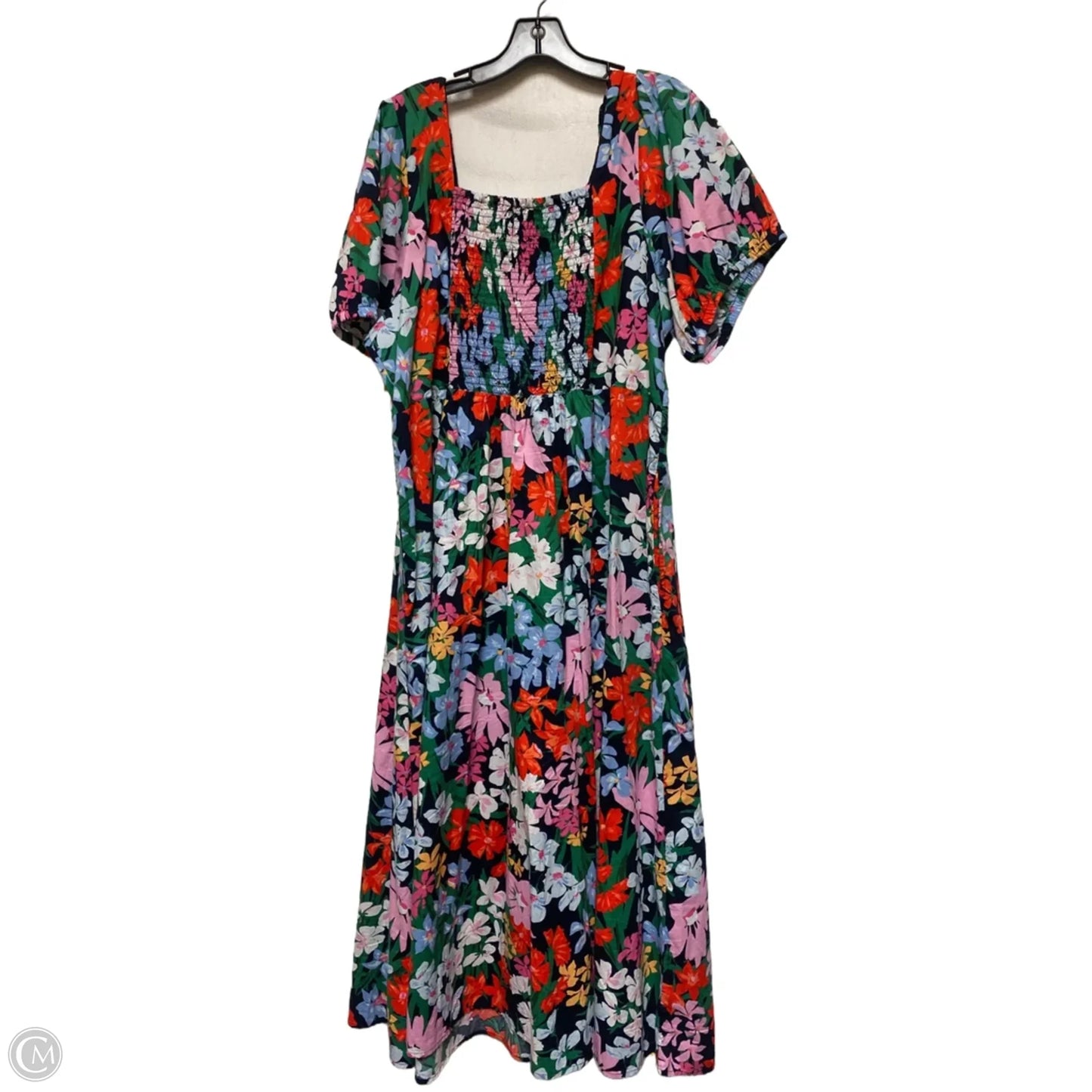 Dress Casual Midi By Old Navy In Floral Print, Size: Xxl