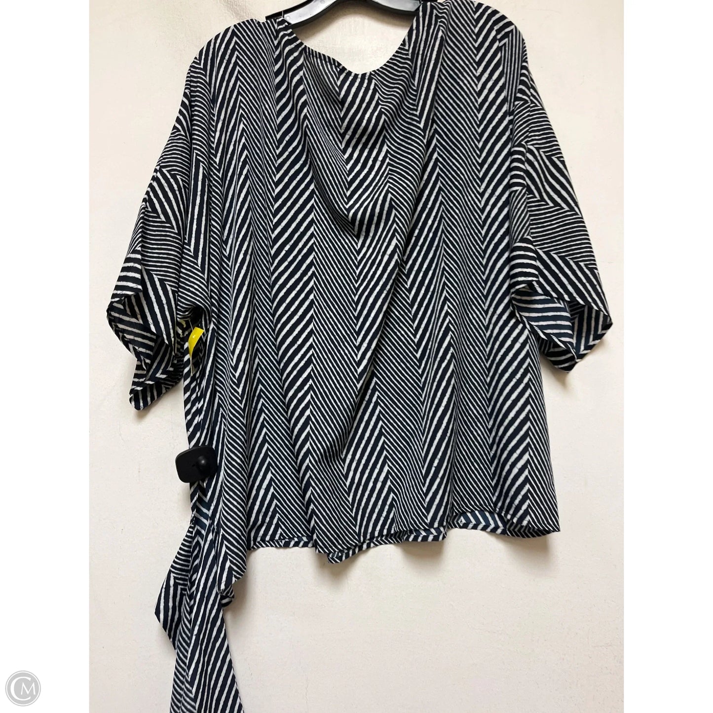 Top Short Sleeve By Michael By Michael Kors In Blue & White, Size: 2x