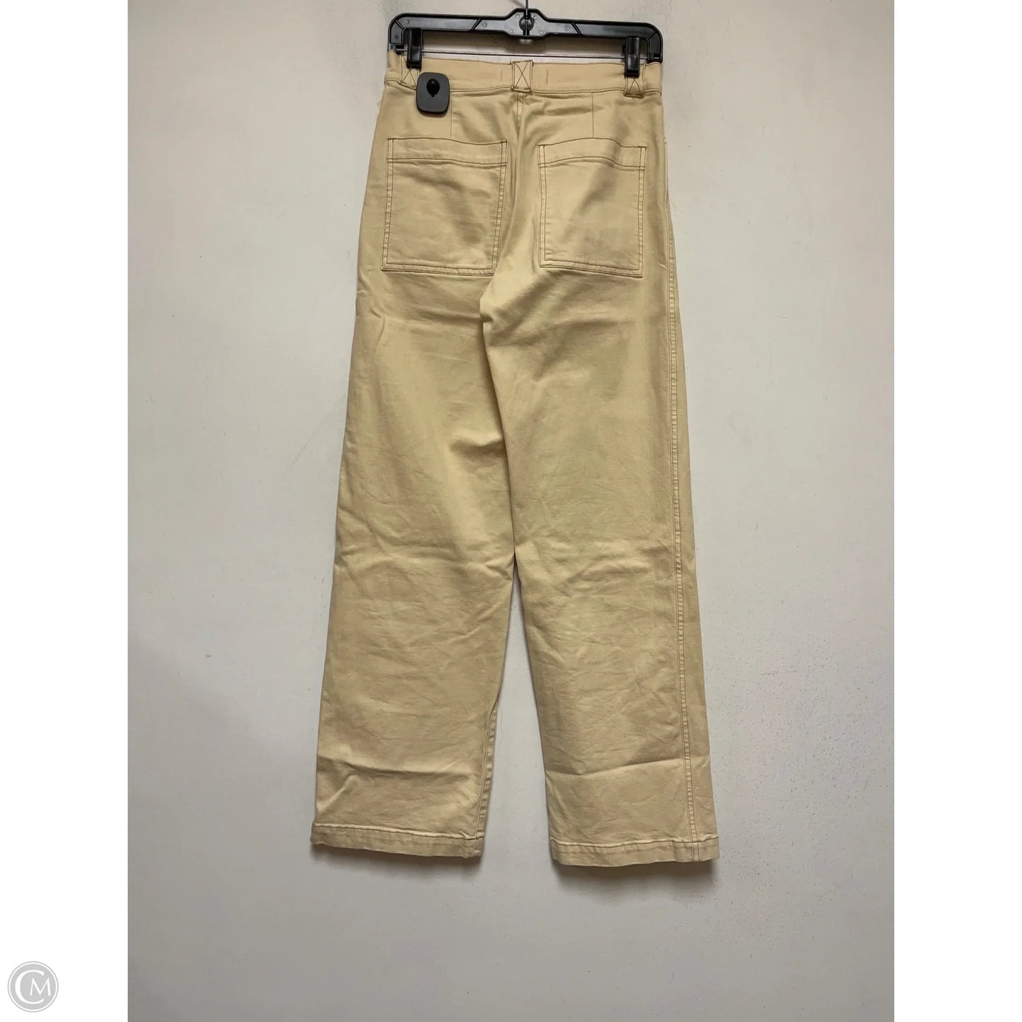 Jeans Wide Leg By Madewell In Cream, Size: 2