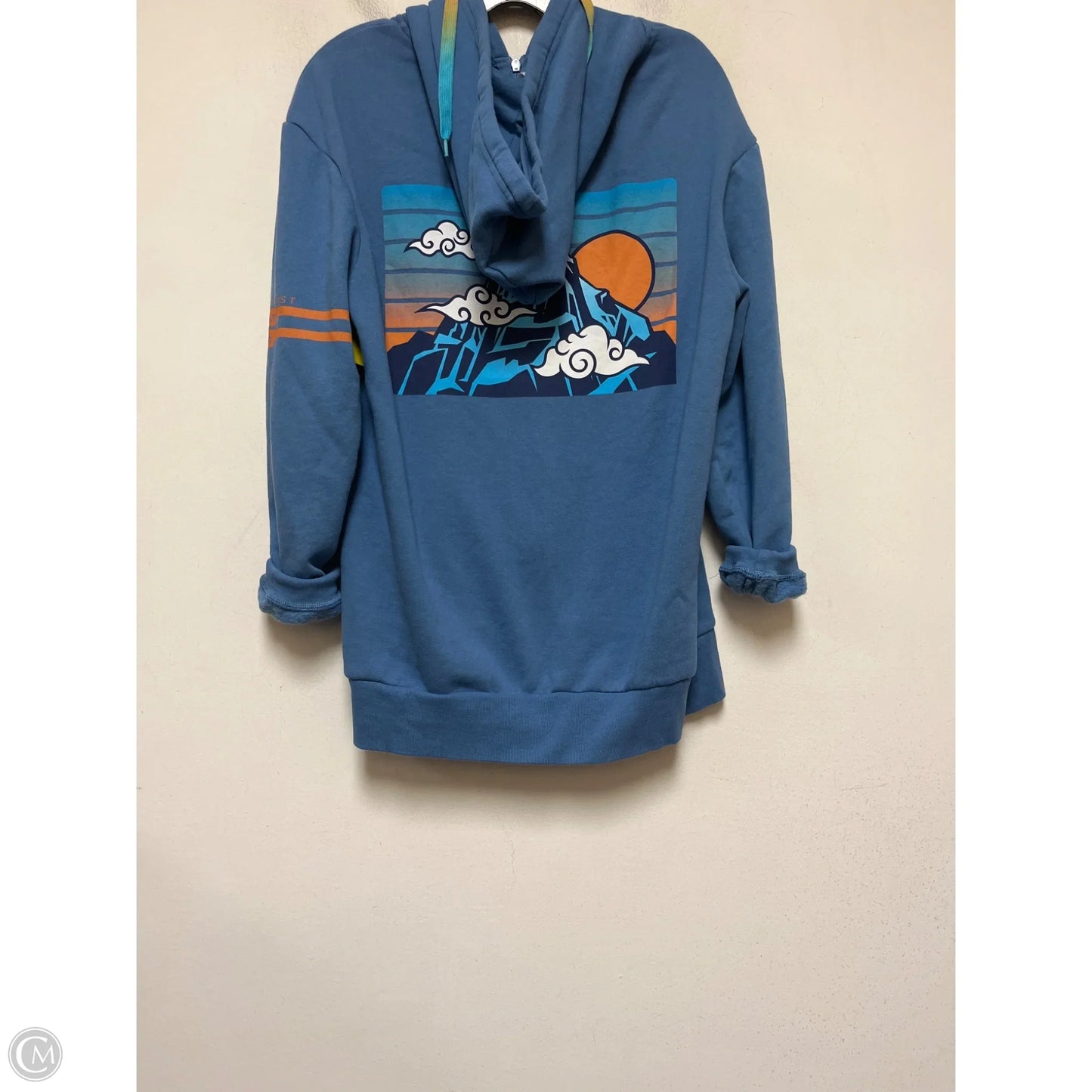 Sweatshirt Hoodie By Disney In Blue, Size: S