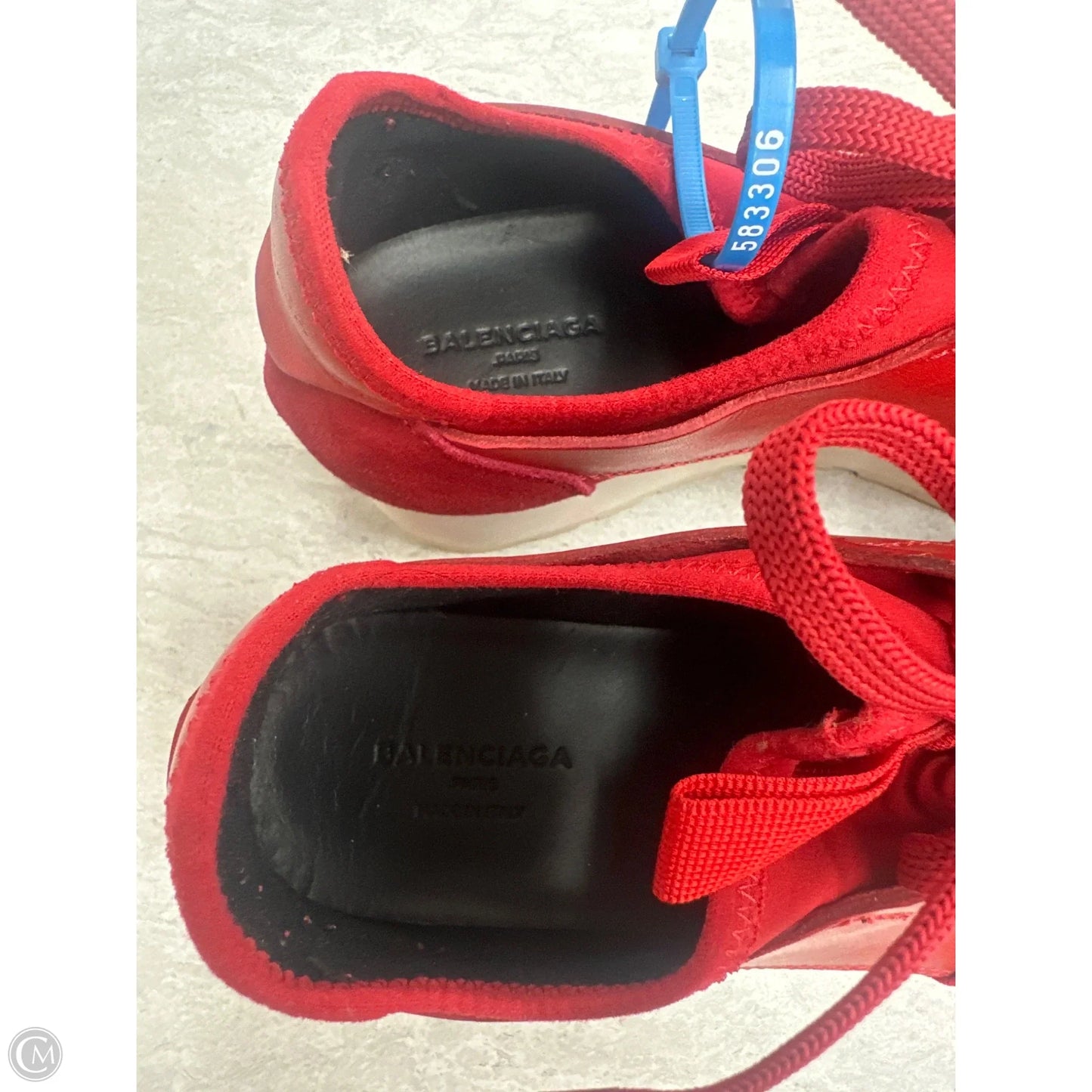 Shoes Luxury Designer By Balenciaga In Red, Size: 6