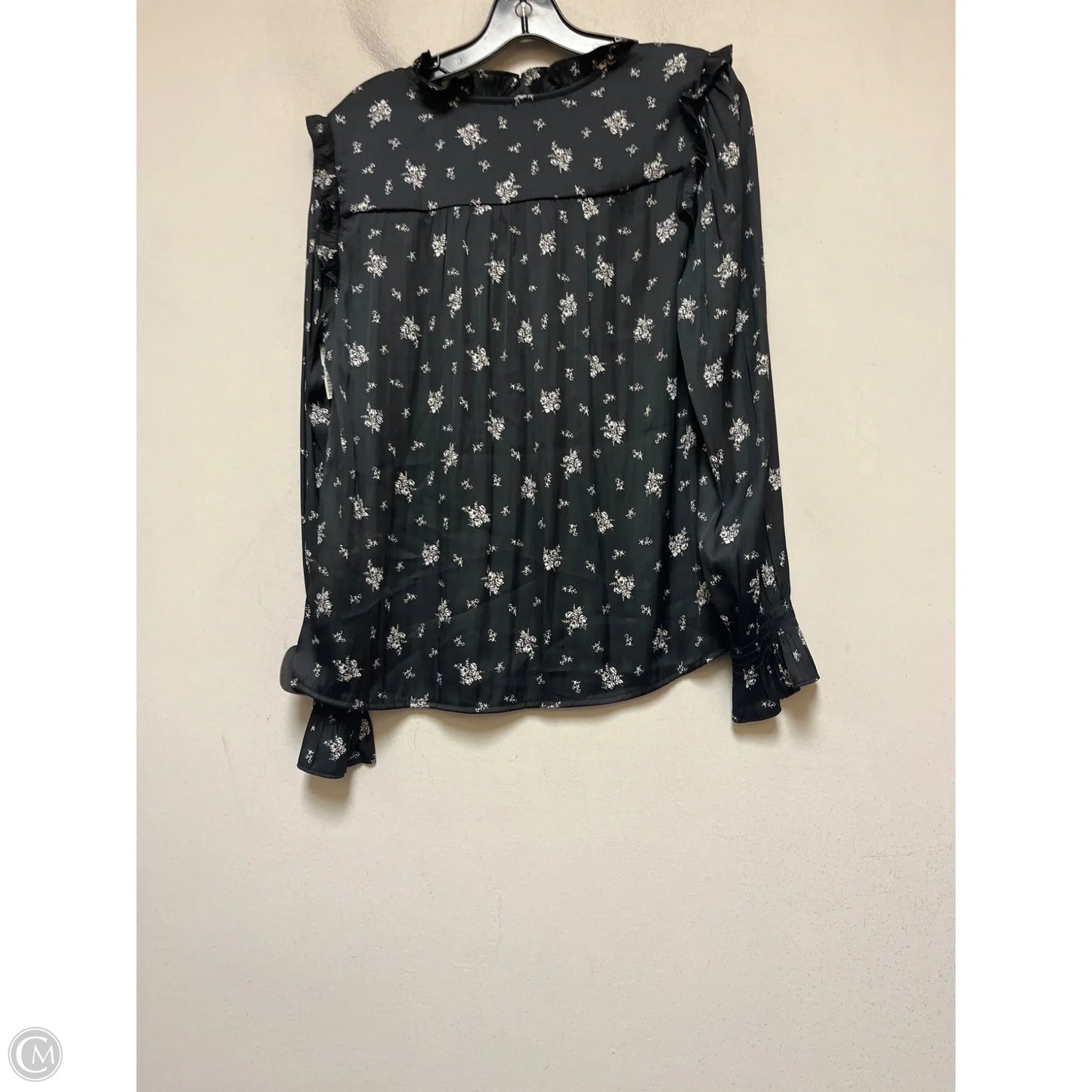 Top Long Sleeve By Gap In Black & White, Size: S