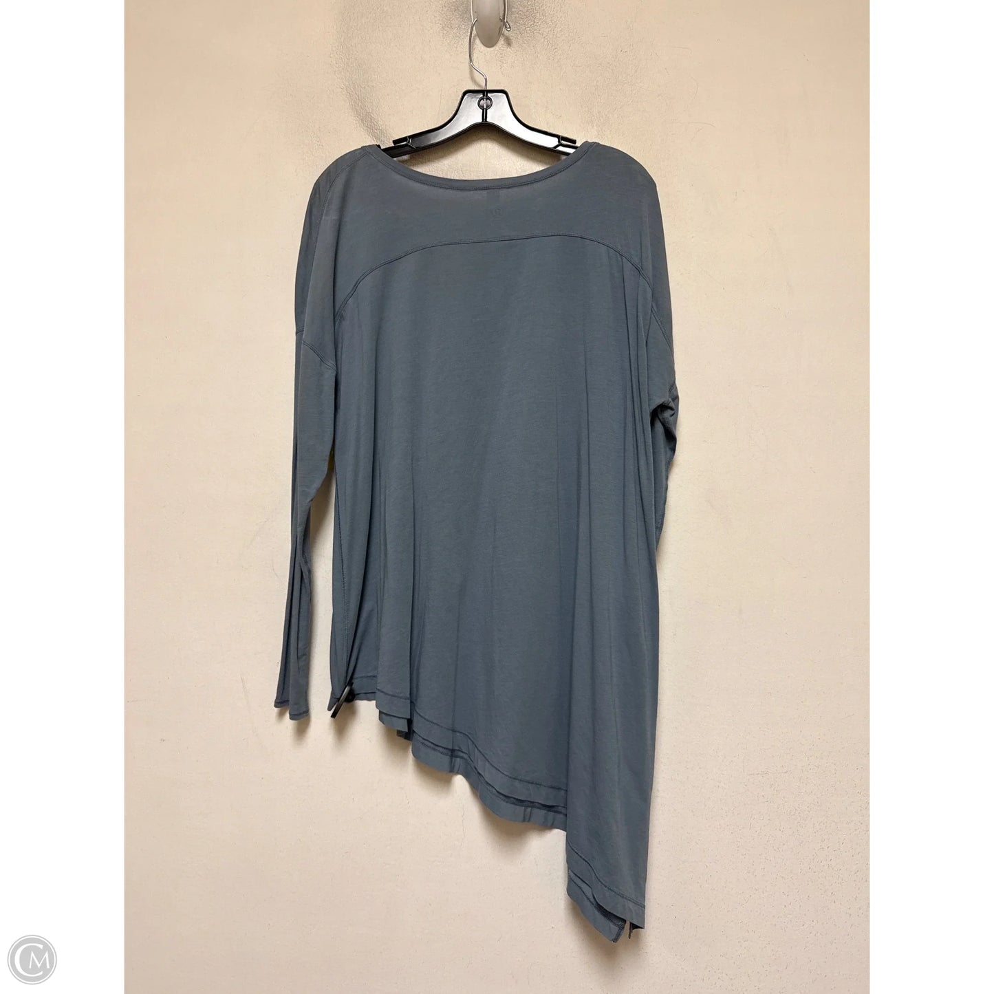 Athletic Top Long Sleeve Crewneck By Lululemon In Blue, Size: 12