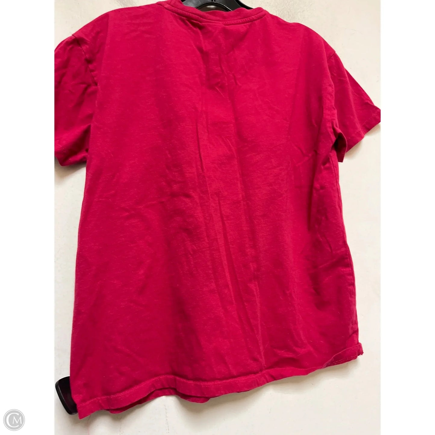 Top Short Sleeve Basic By Disney In Red, Size: M