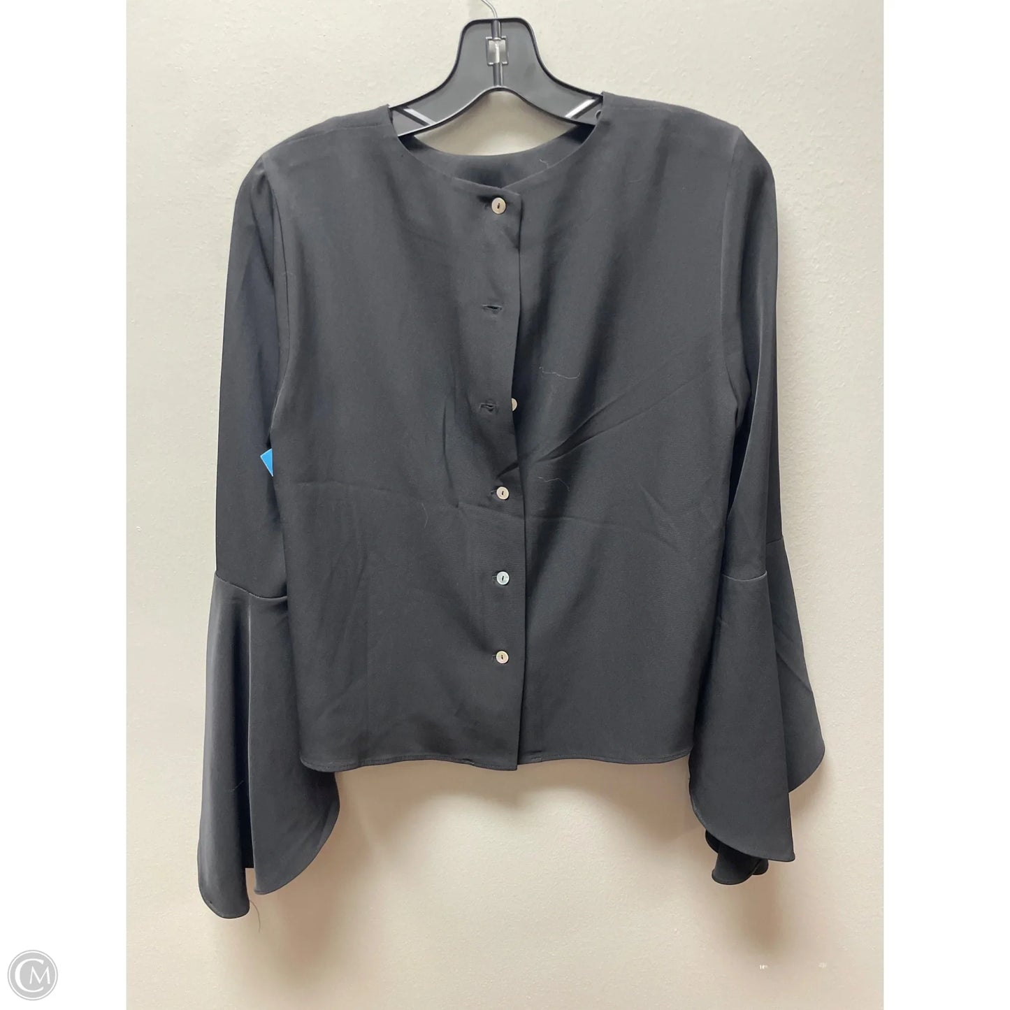 Top Long Sleeve By Carmen By Carmen Marc Valvo In Black, Size: Xs