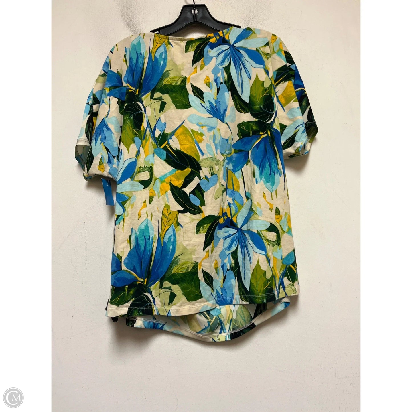Top Short Sleeve By Jm Collections In Multi-colored, Size: Xl