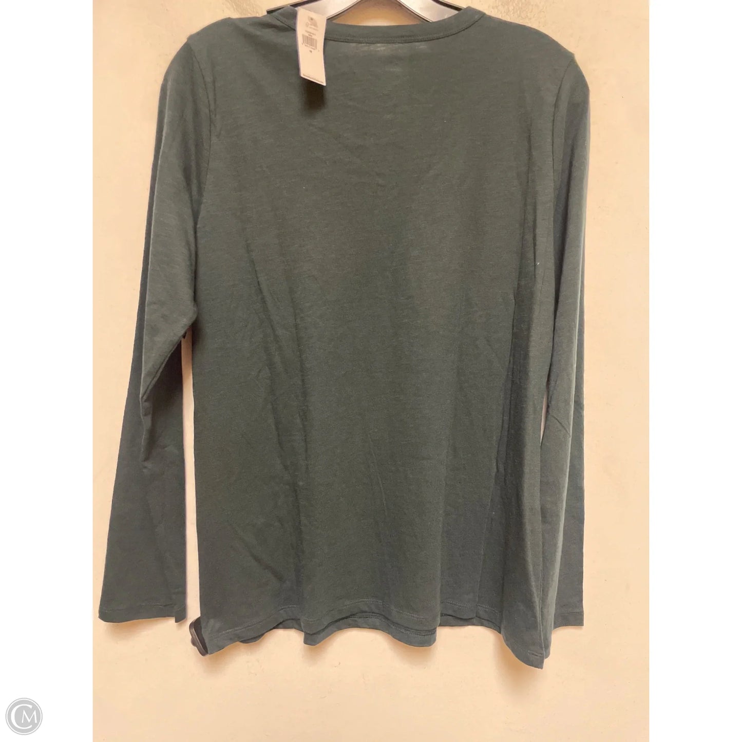 Top Long Sleeve Basic By Banana Republic In Green, Size: M