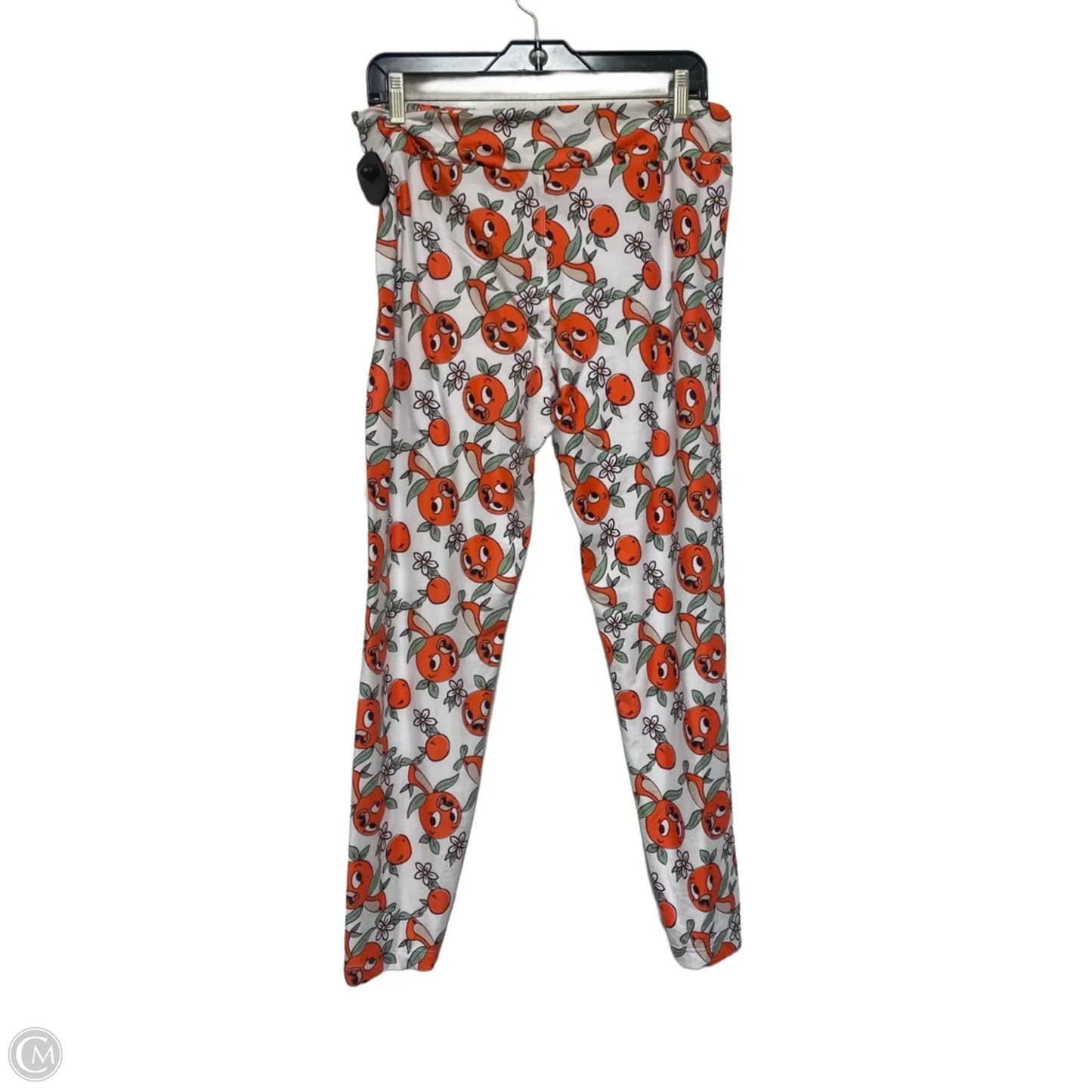 Pants Leggings By Disney In Orange & White, Size: 12