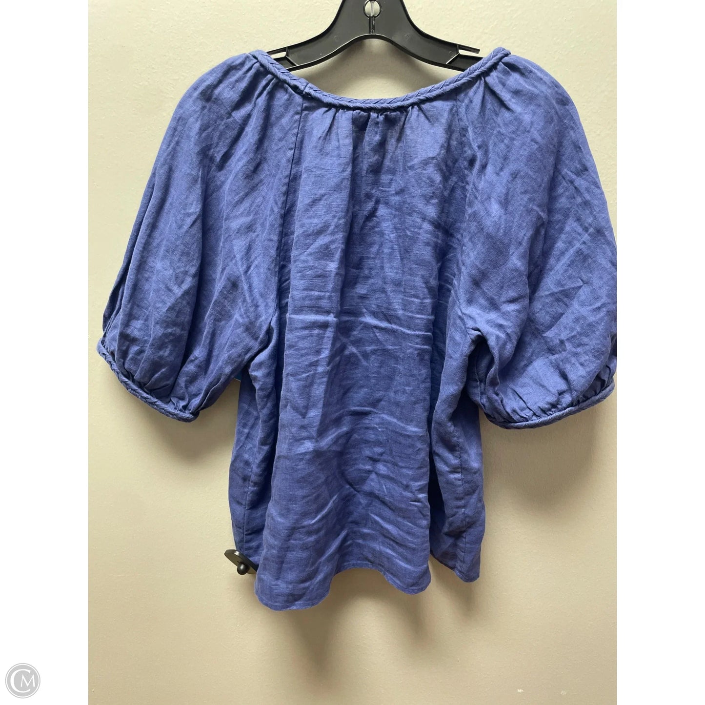 Top Short Sleeve Designer By Lilly Pulitzer In Blue, Size: L