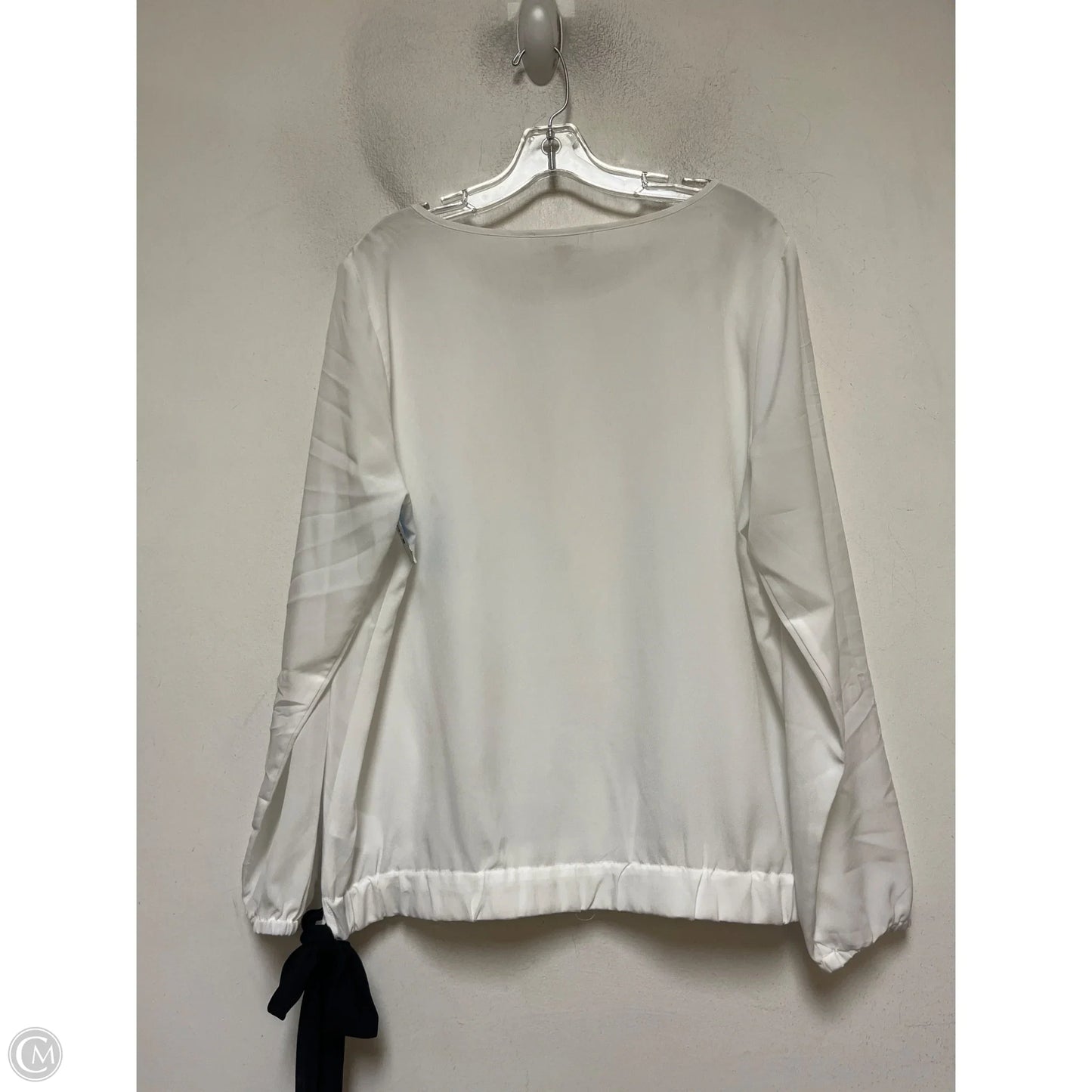 Top Long Sleeve By Michael By Michael Kors In White, Size: Xl
