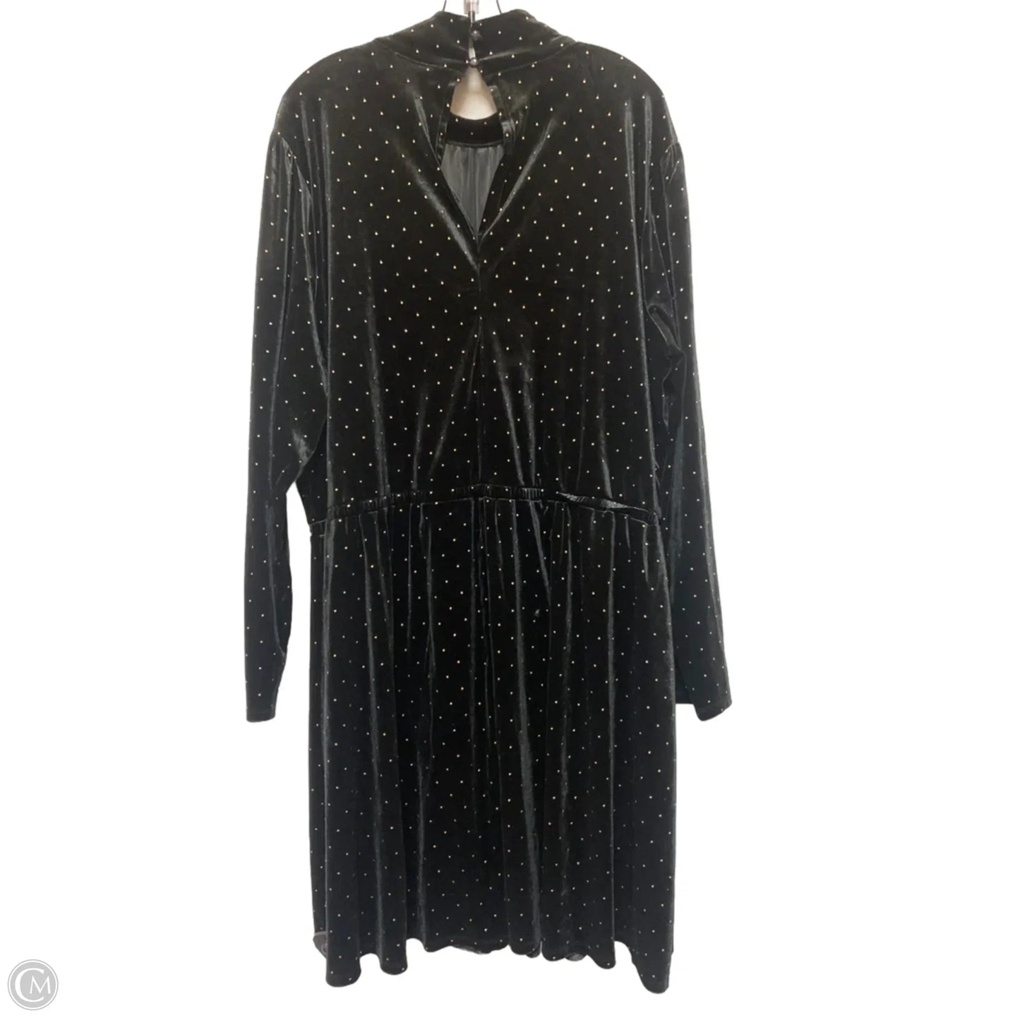 Dress Casual Midi By Lane Bryant In Black & Gold, Size: 3x