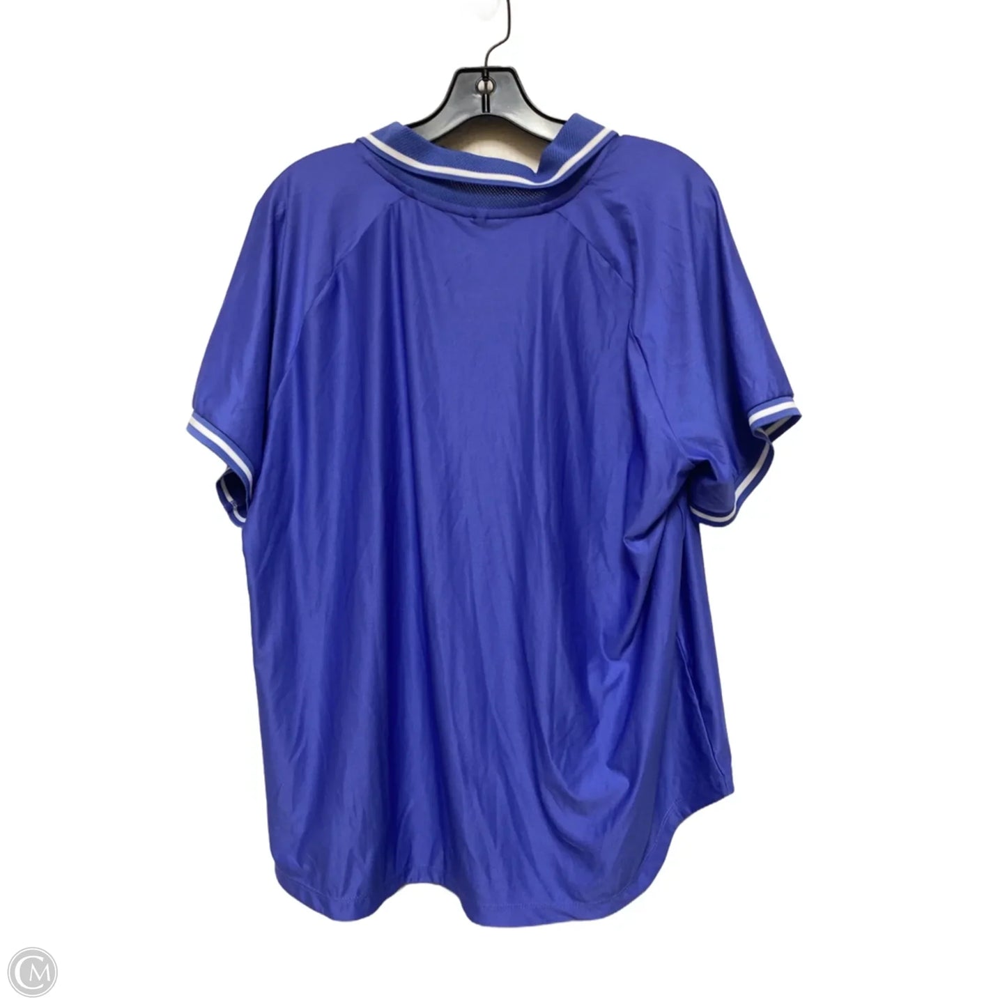 Athletic Top Short Sleeve By Mondetta In Purple, Size: 2x