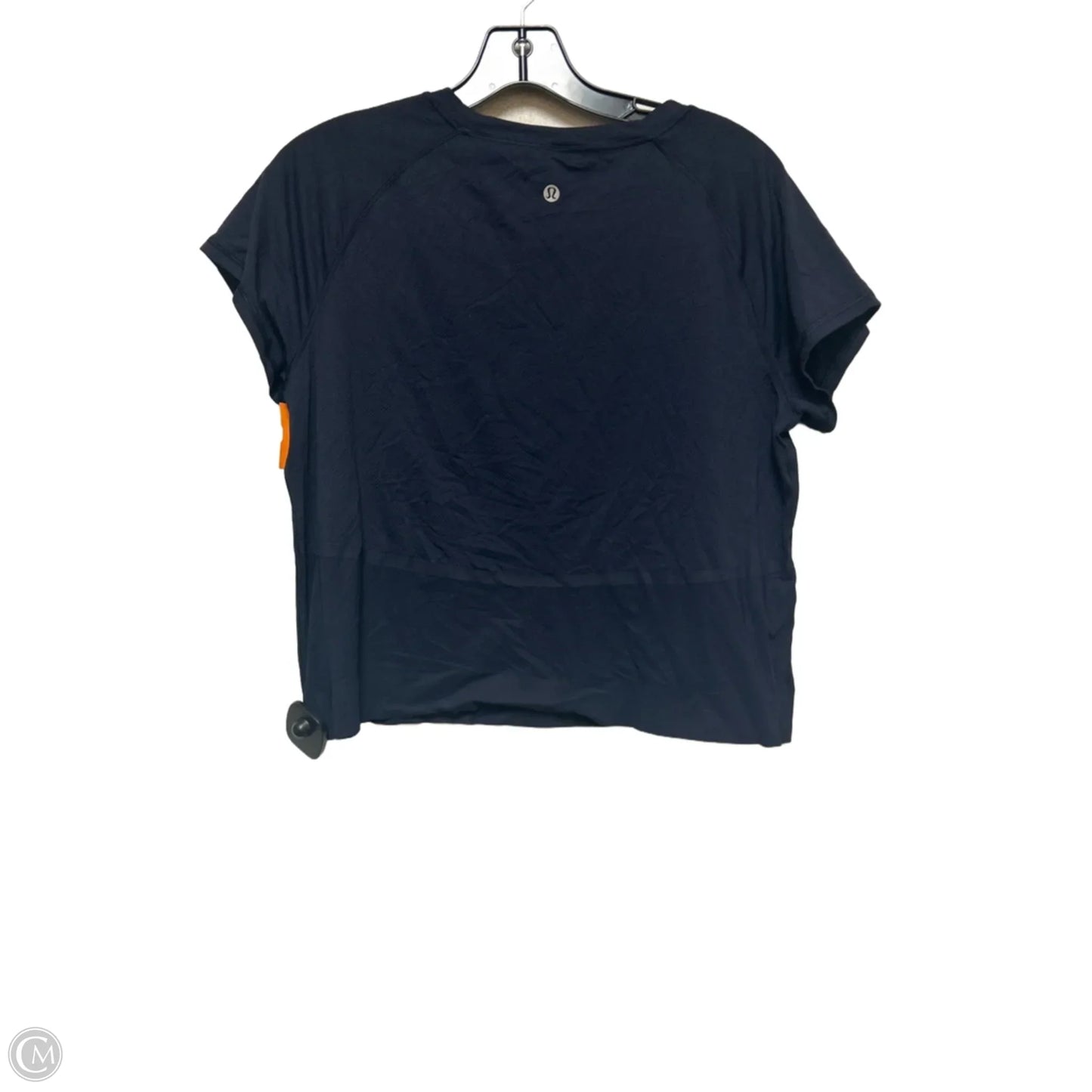 Athletic Top Short Sleeve By Lululemon In Blue, Size: 4