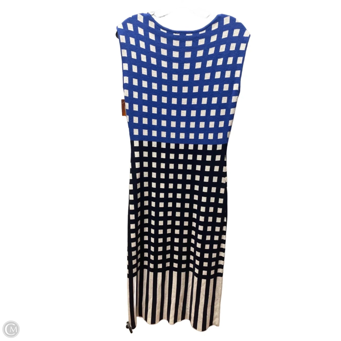 Dress Casual Midi By Ann Taylor In Blue, Size: S