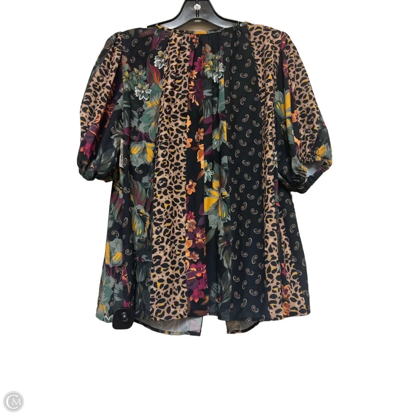 Top Short Sleeve By Philosophy In Paisley Print, Size: M