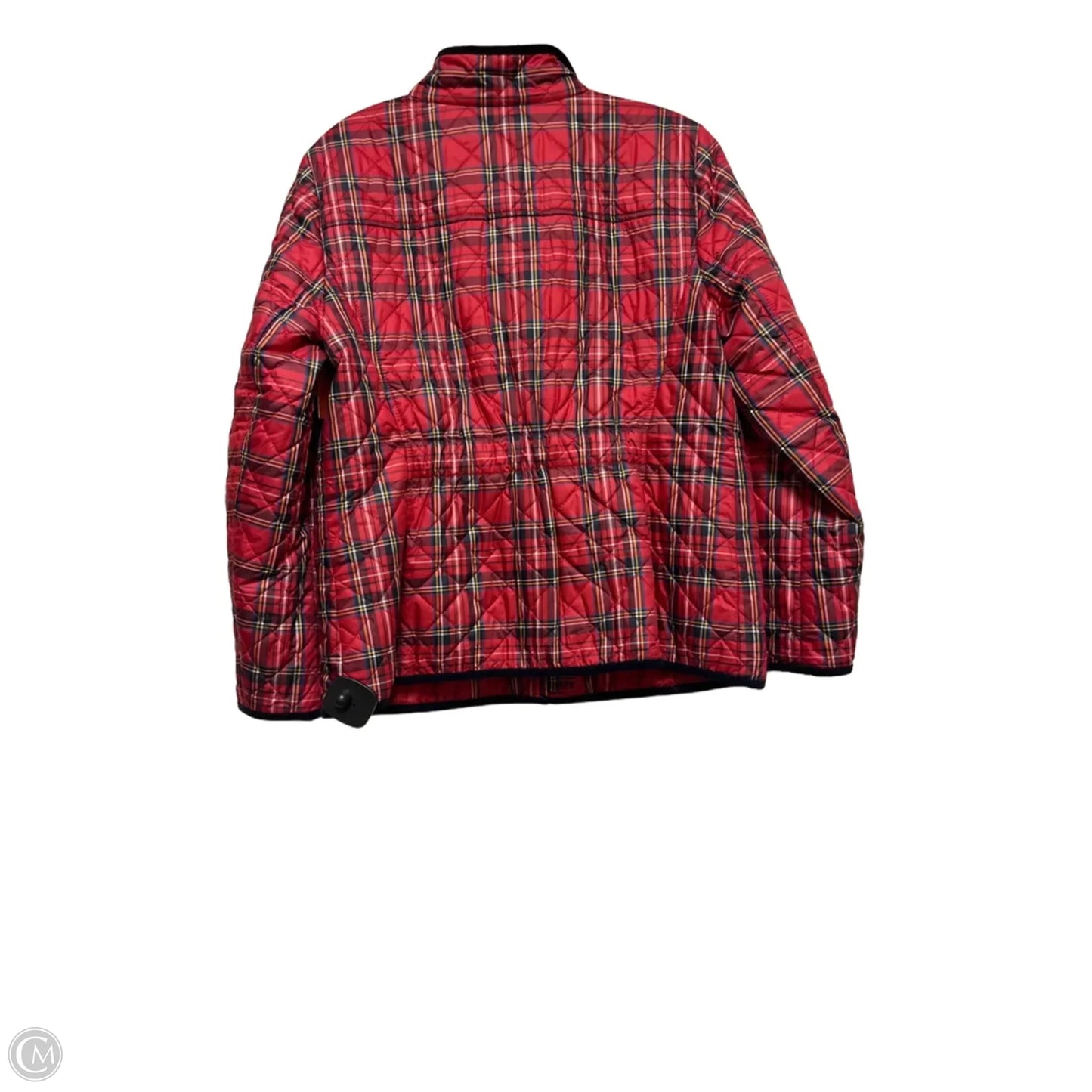 Jacket Puffer & Quilted By Talbots In Plaid Pattern, Size: Lp